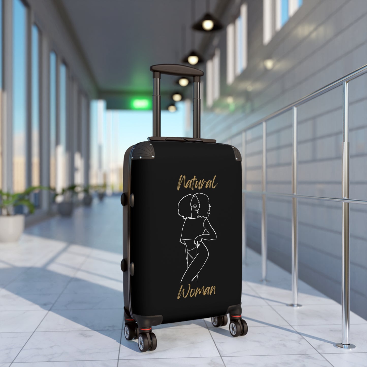 Natural Women Pose (WL) Suitcase BLACK