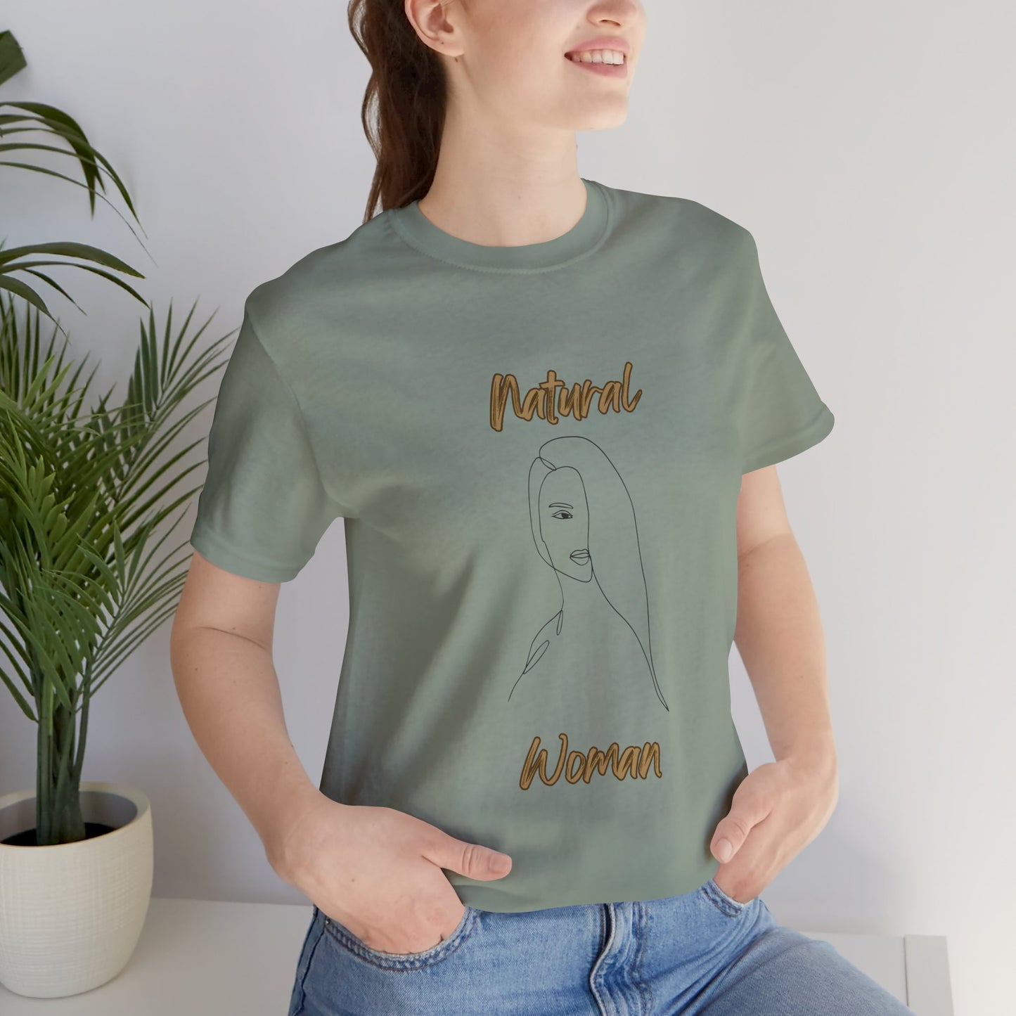 Natural Woman Covered Eye (BL) Short Sleeve T-Shirt