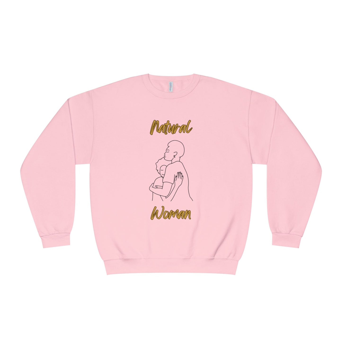 Natural Woman Safe With Momma (BL) Crewneck Sweatshirt
