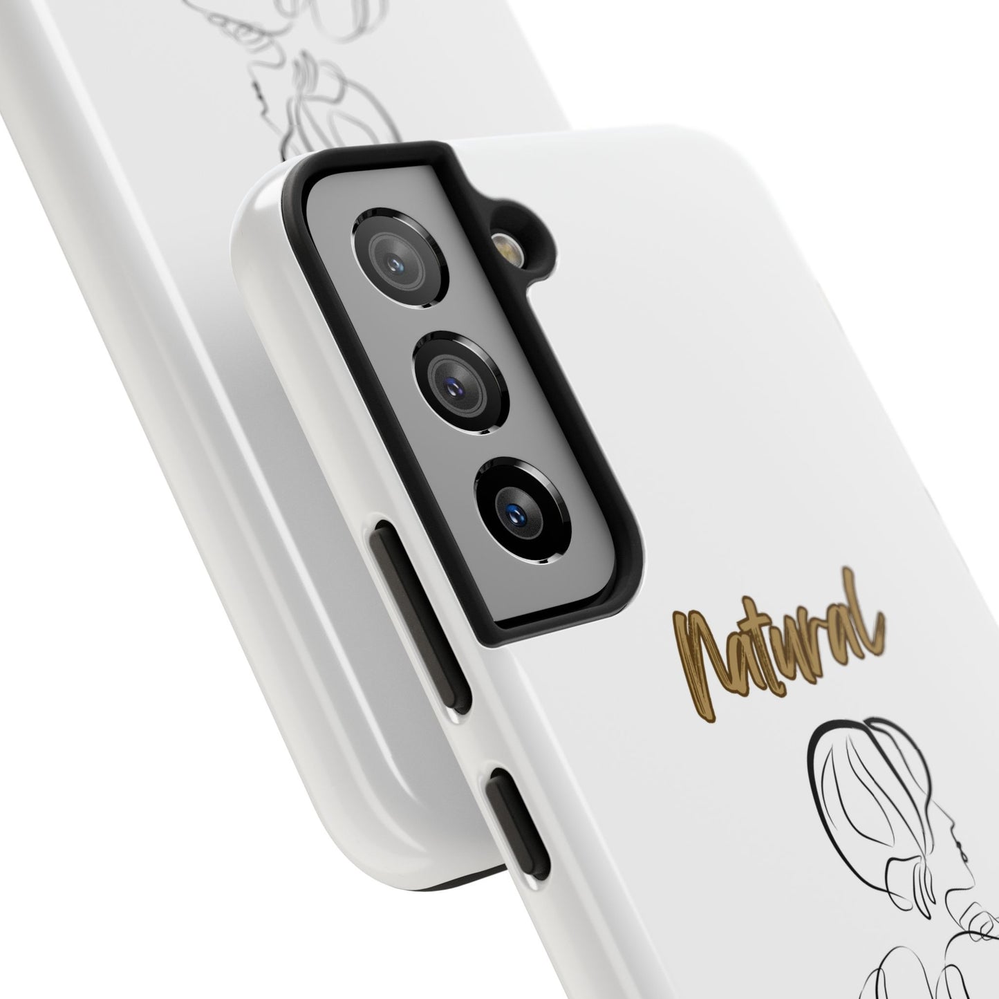 Natural Woman Back (BL)Tough Phone Cases WHITE