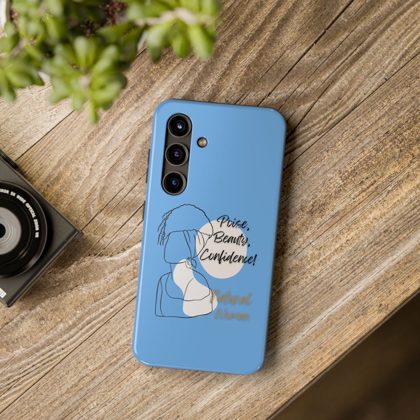 Natural Woman Puff (BL)Tough Phone Cases LIGHT BLUE