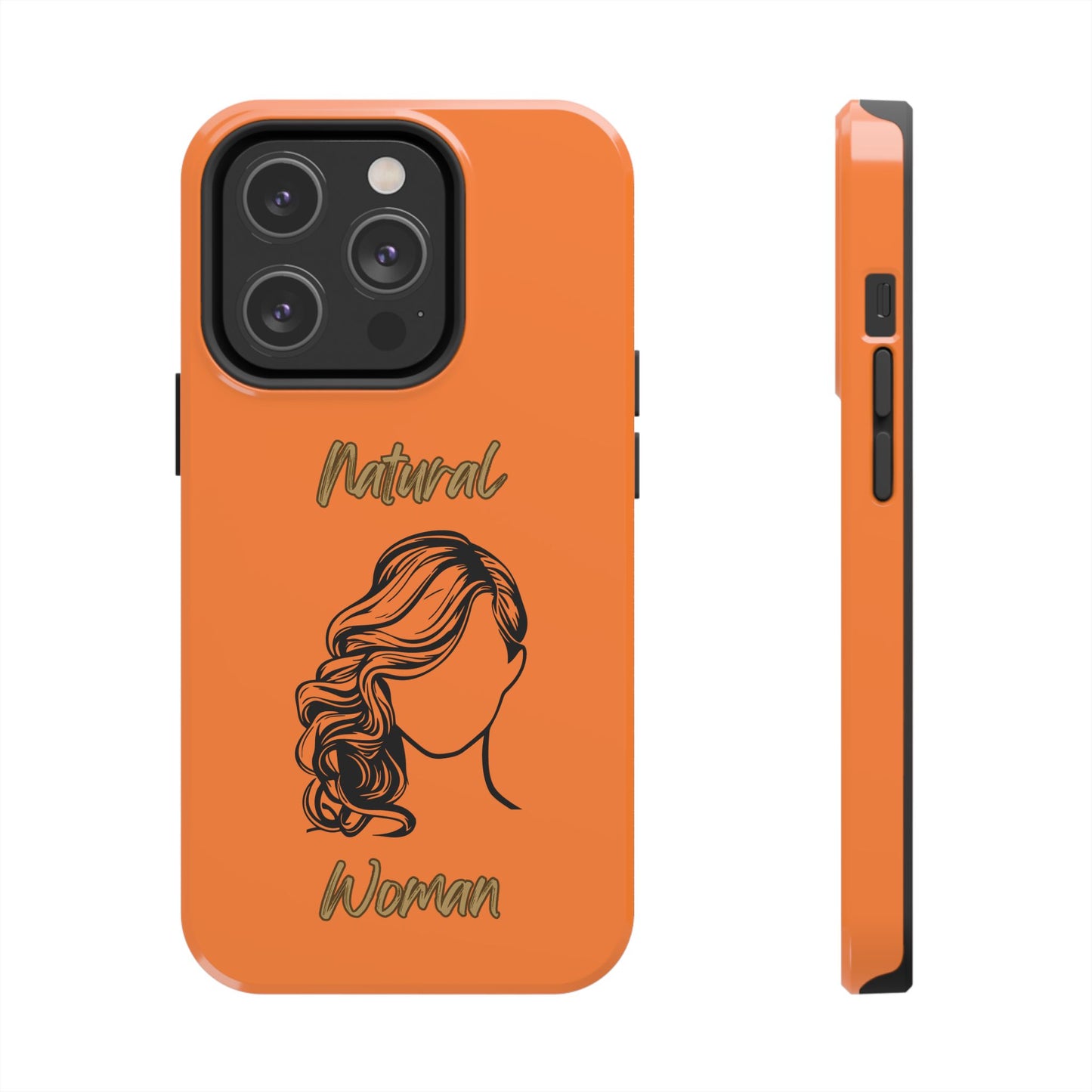 Natural Woman Long Curl (BL)Tough Phone Cases CRUSTA