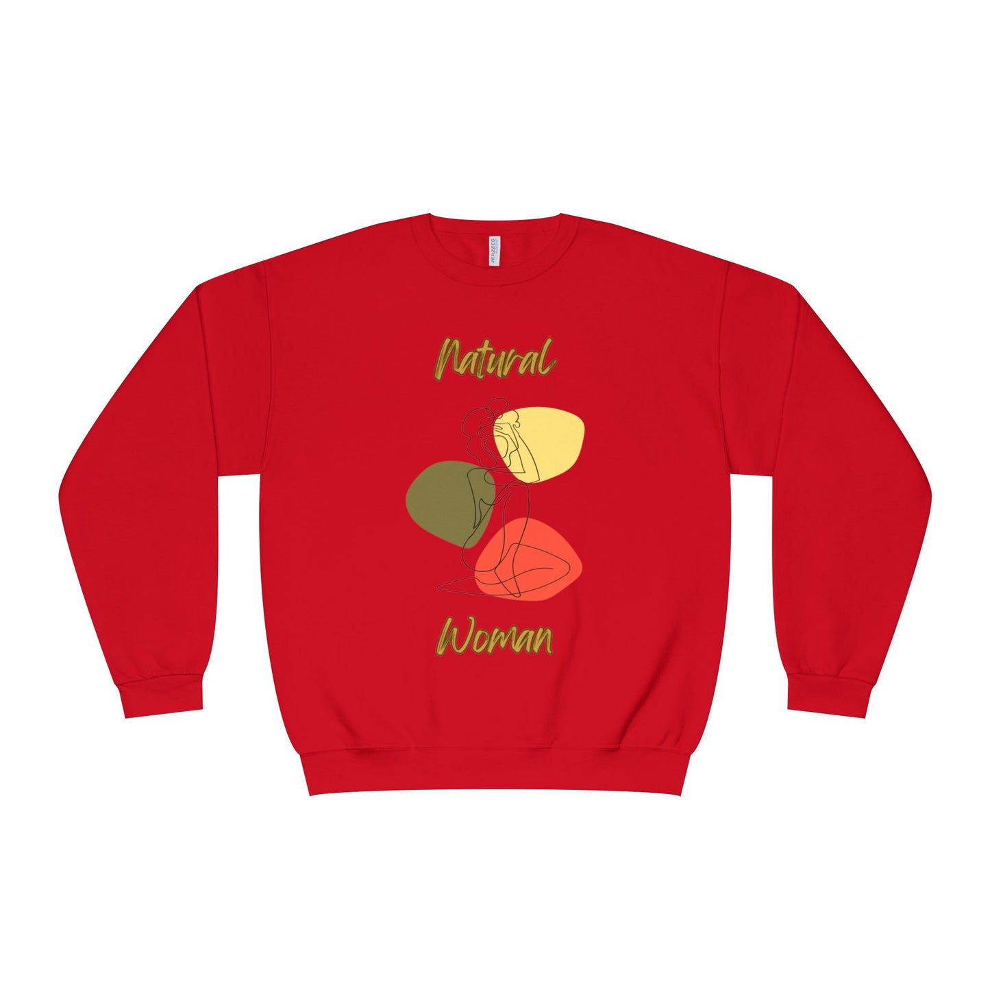 Natural Woman Colorful Pose (BL) Crewneck Sweatshirt
