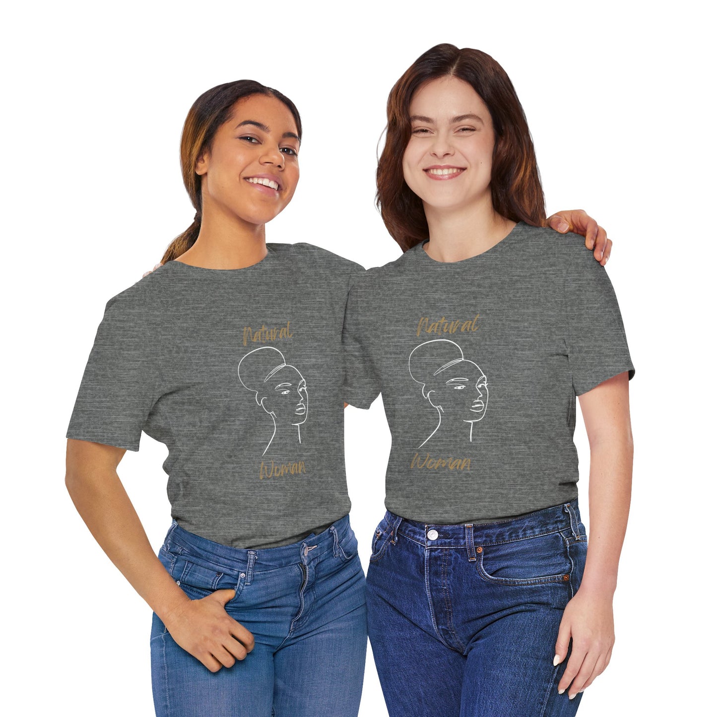 Natural Woman Hair Up (WL) Short Sleeve T-Shirt