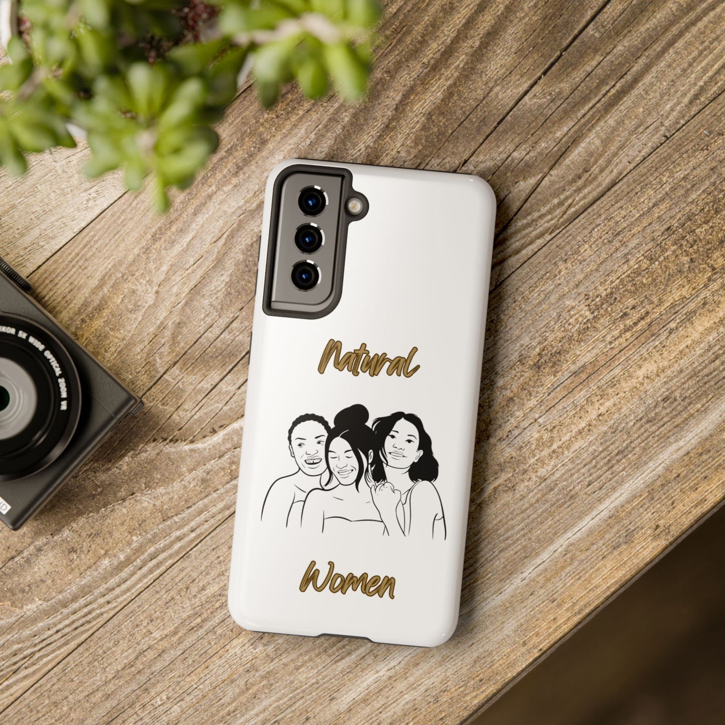 Natural Women Laughing Friends (BL)Tough Phone Cases WHITE