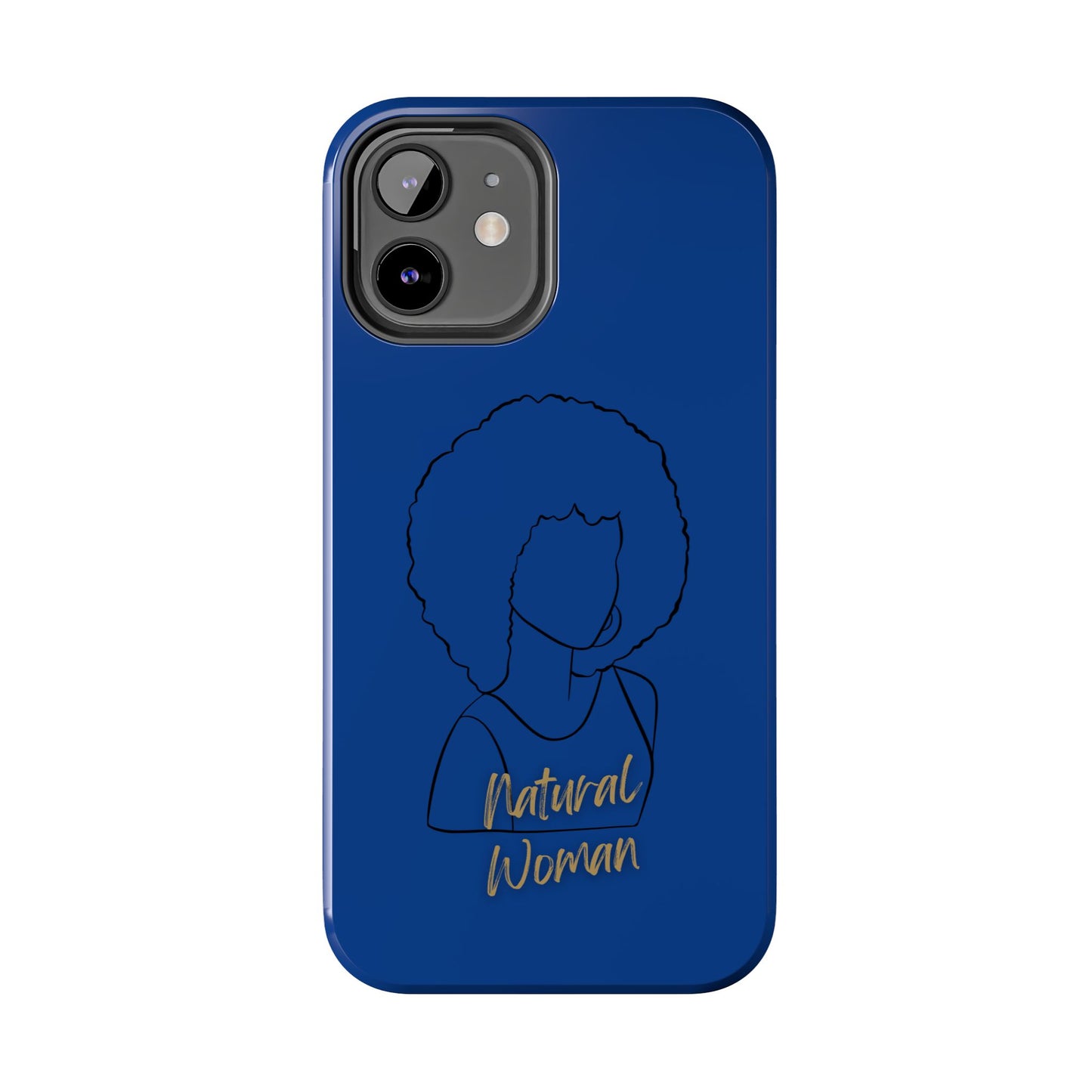 Natural Woman Afro (BL)Tough Phone Cases DARK BLUE