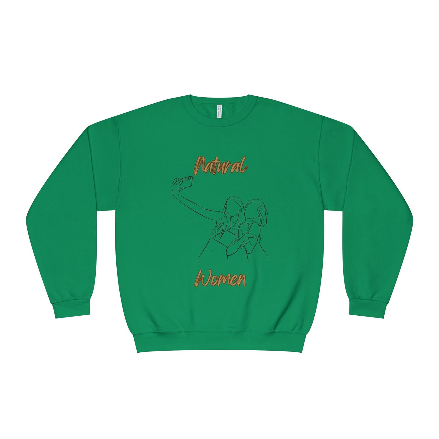 Natural Women Friends Selfie (BL) Crewneck Sweatshirt