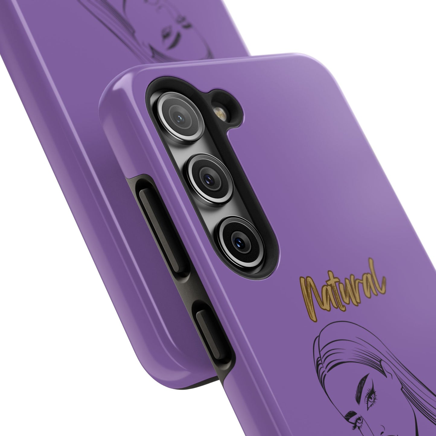 Natural Woman The Stare (BL)Tough Phone Cases LIGHT PURPLE