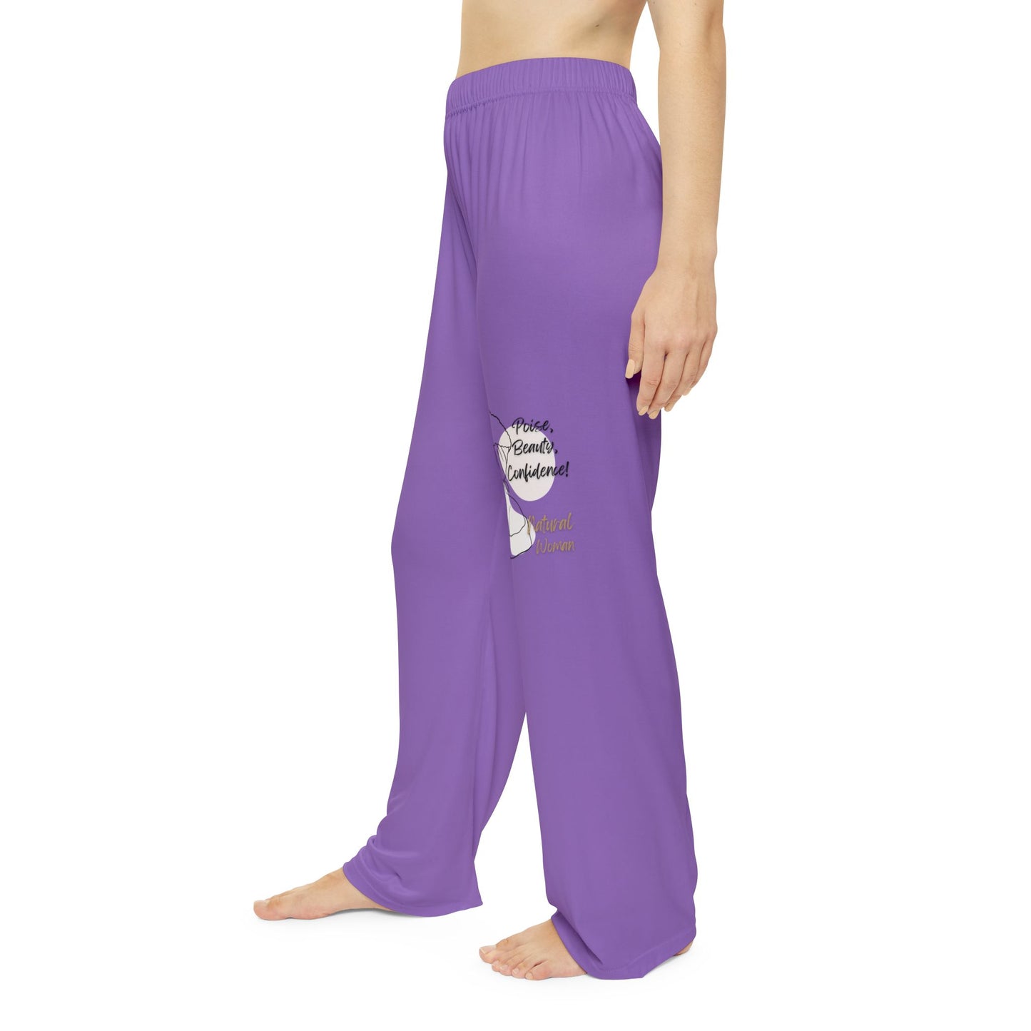 Natural Woman Puff (BL) Women's Pajama Pants LIGHT PURPLE