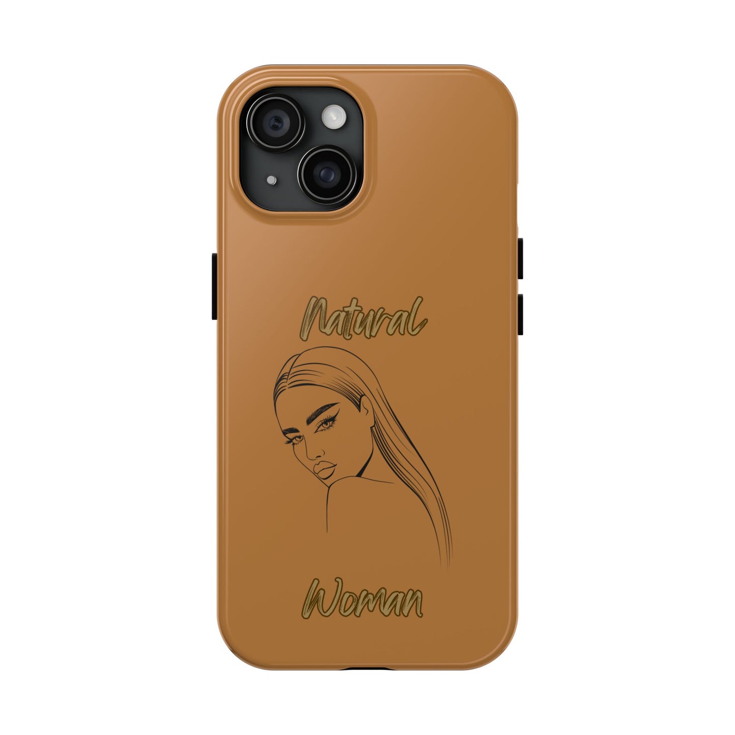 Natural Woman The Stare (BL)Tough Phone Cases LIGHT BROWN