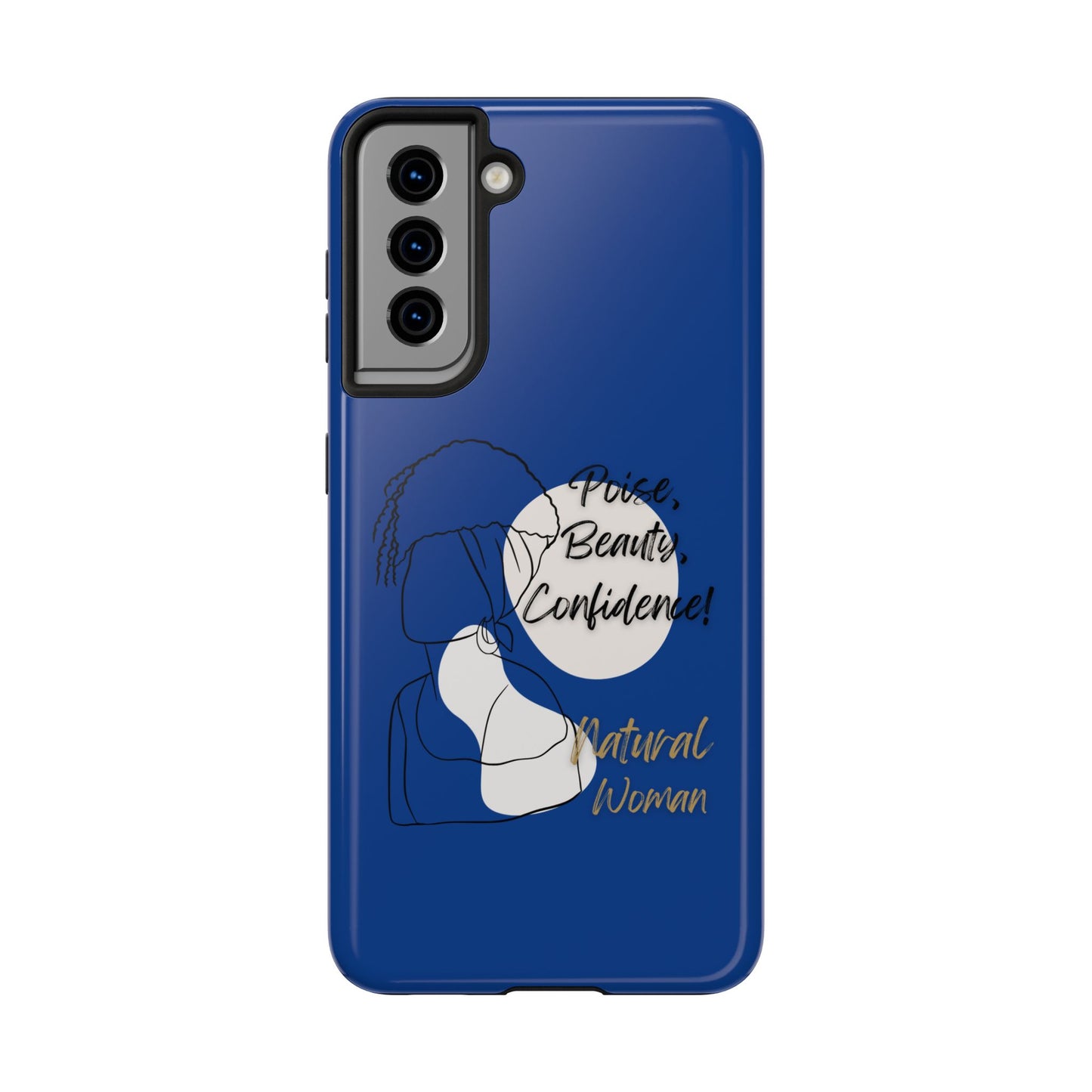 Natural Woman Puff (BL)Tough Phone Cases DARK BLUE
