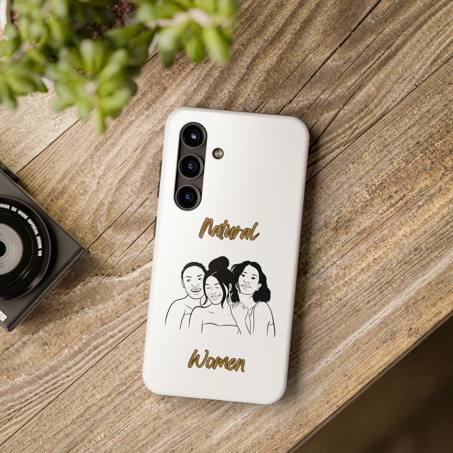 Natural Women Laughing Friends (BL)Tough Phone Cases WHITE