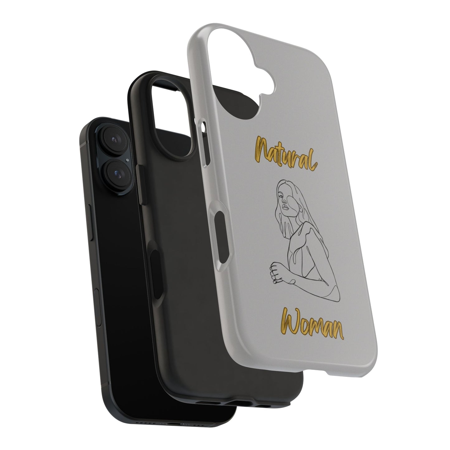 Natural Woman Care Free (BL)Tough Phone Cases LIGHT GREY