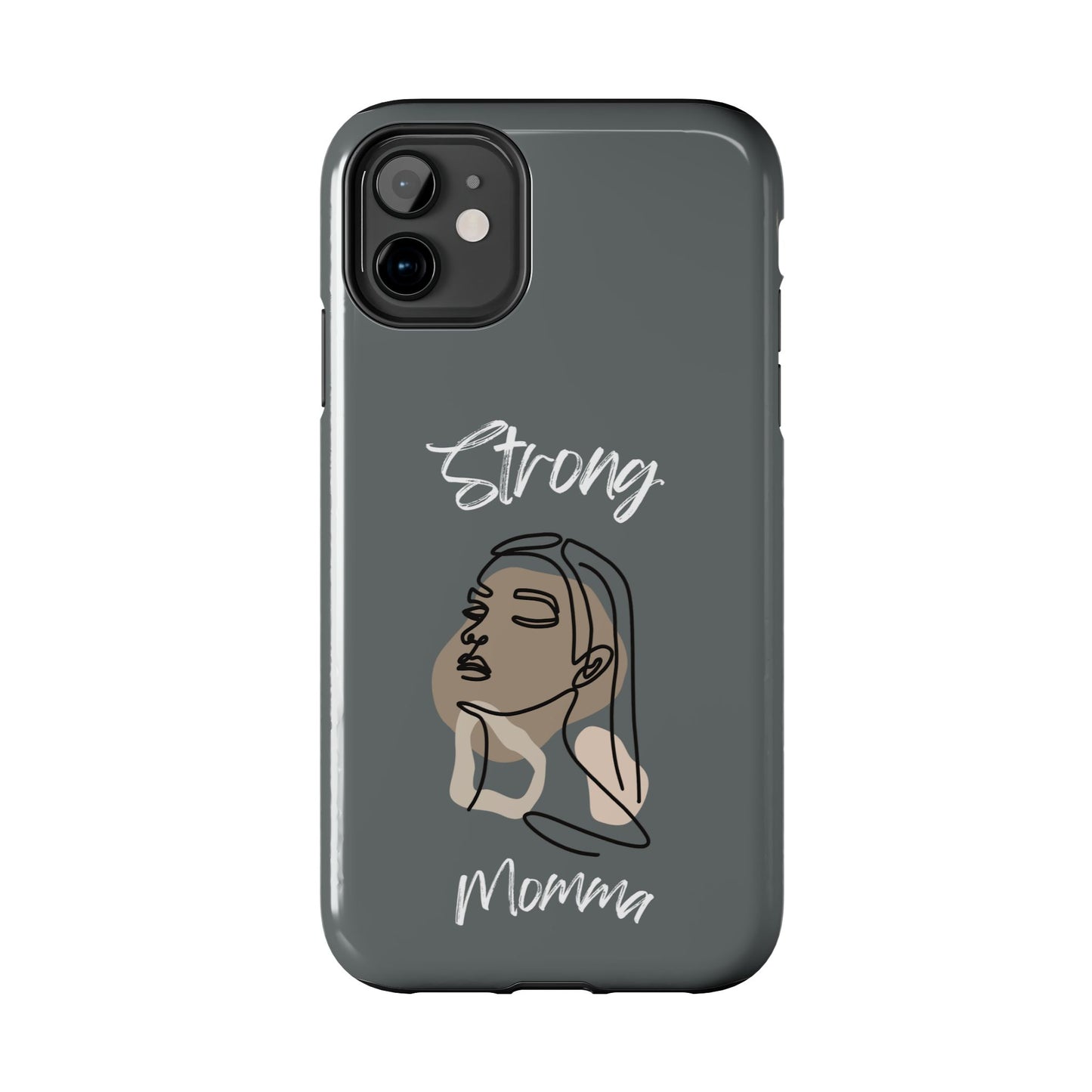 Strong Momma (WL) Tough Phone Cases DARK GREY