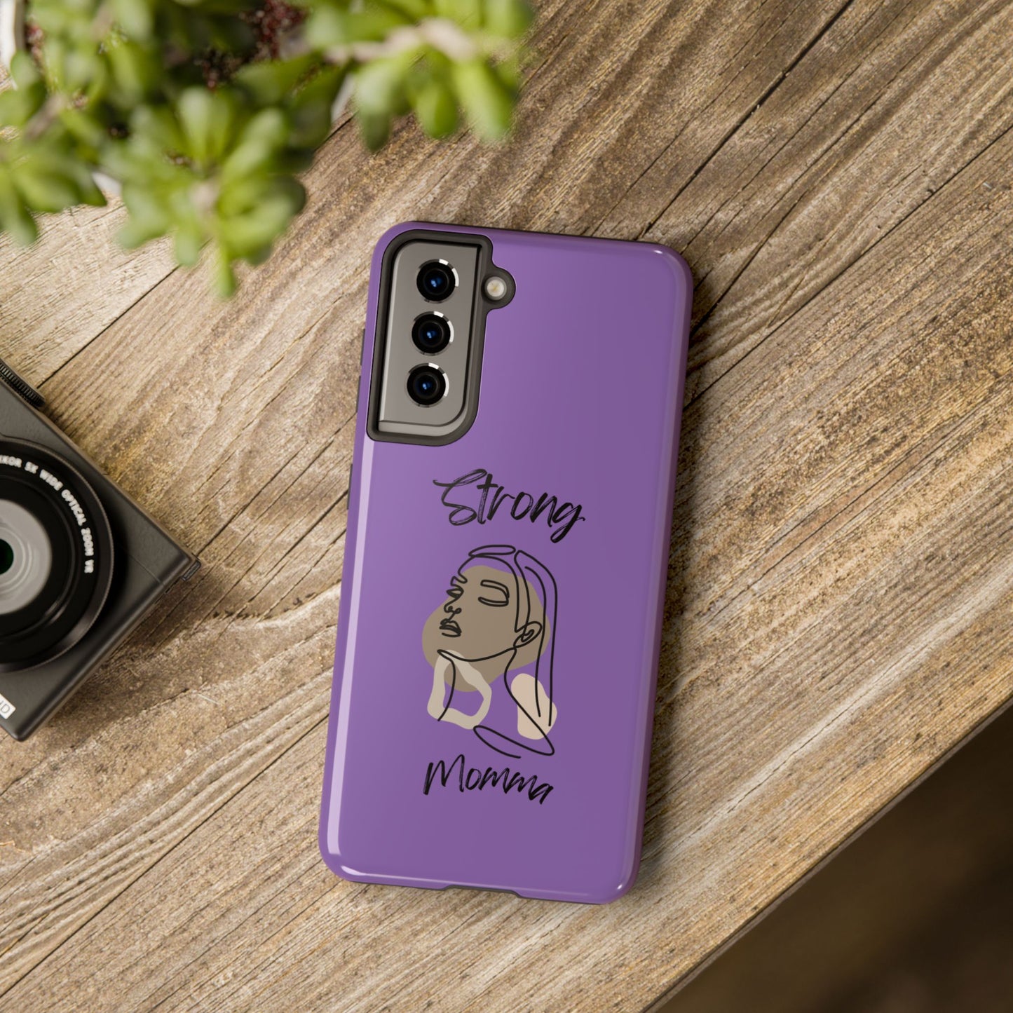 STRONG MOMMA Samsung Galaxy Tough Phone Cases (BL) Light Purple