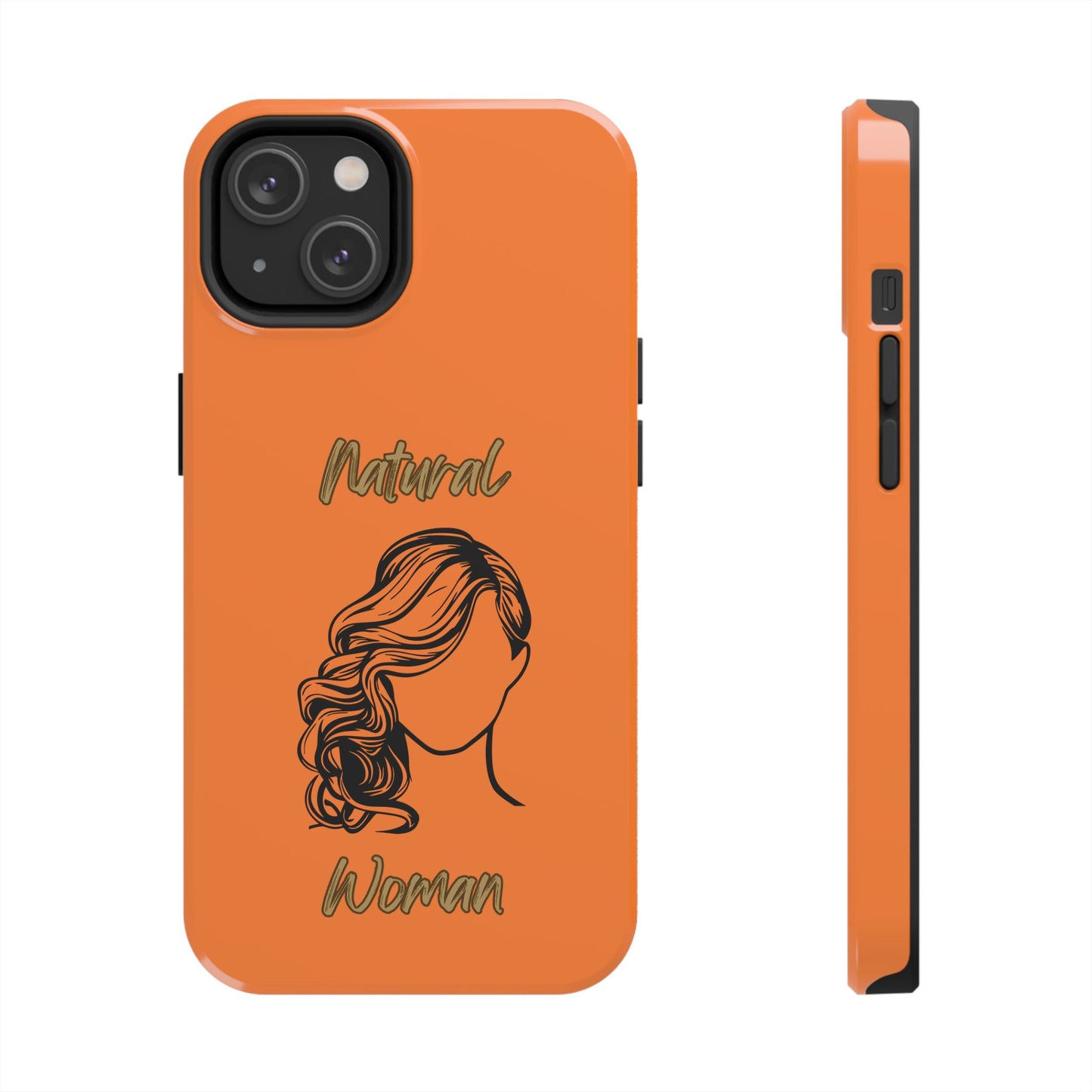 Natural Woman Long Curl (BL)Tough Phone Cases CRUSTA