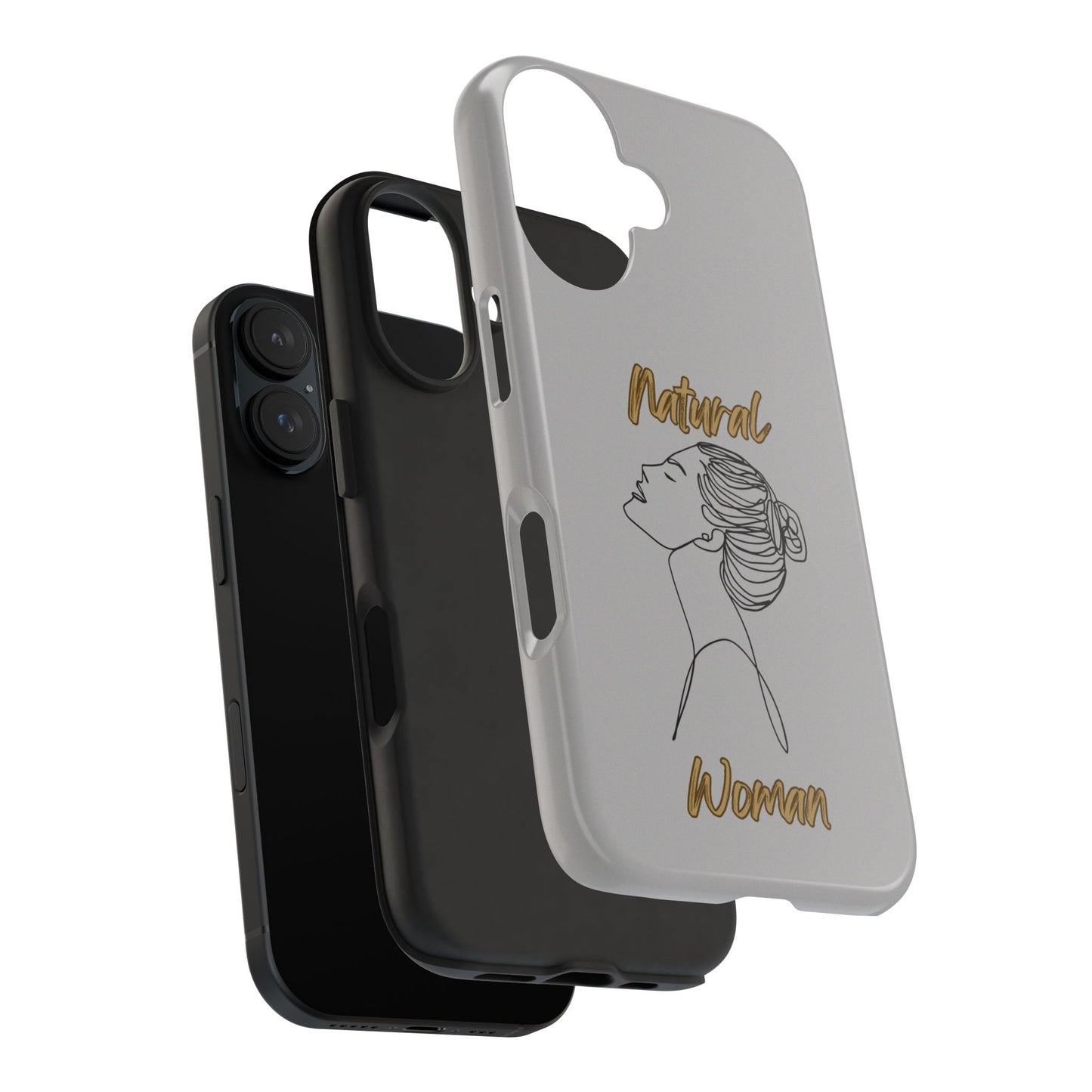 Natural Woman Wet Bun (BL) Tough Phone Cases LIGHT GREY