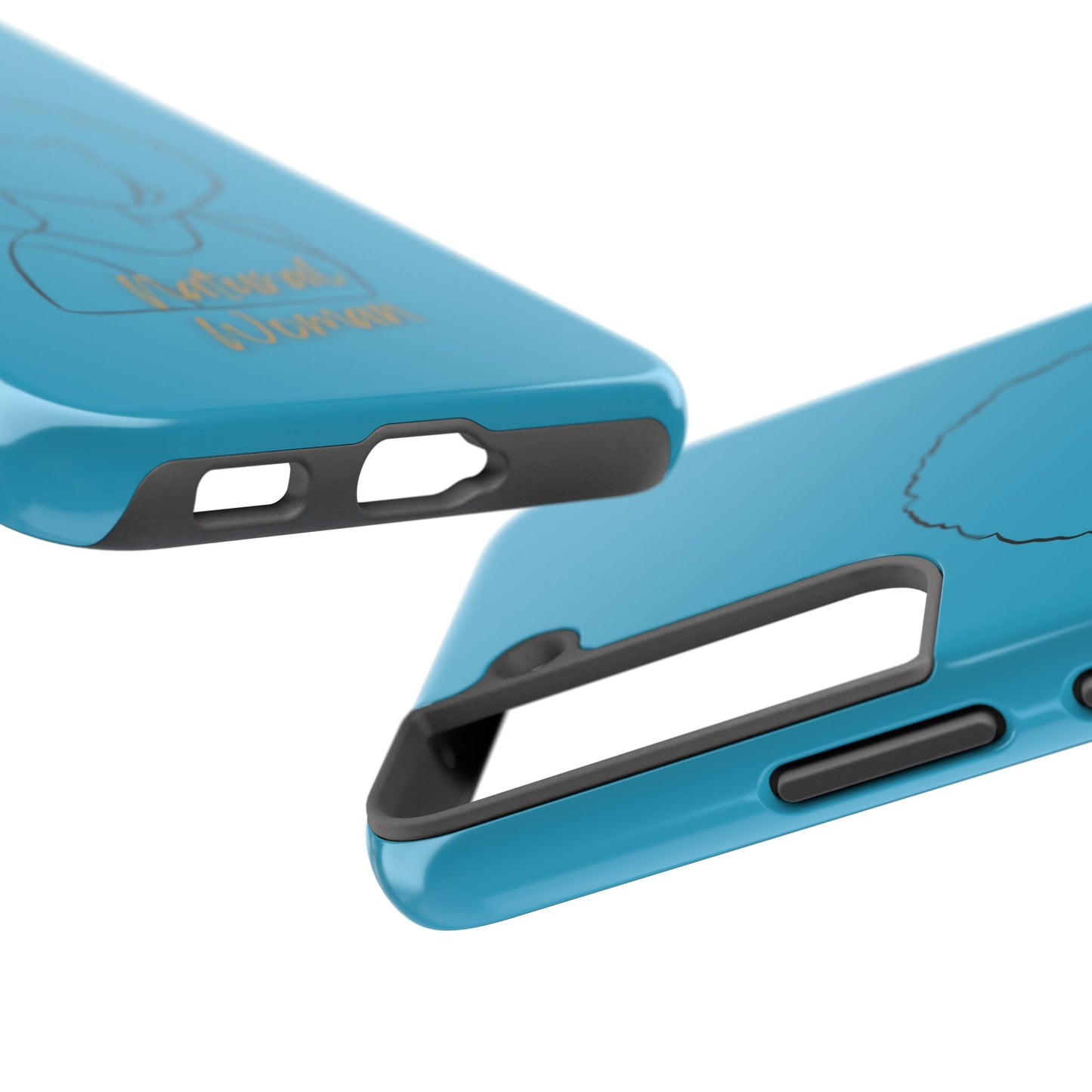 Natural Woman Afro (BL) Tough Phone Case TURQUOISE