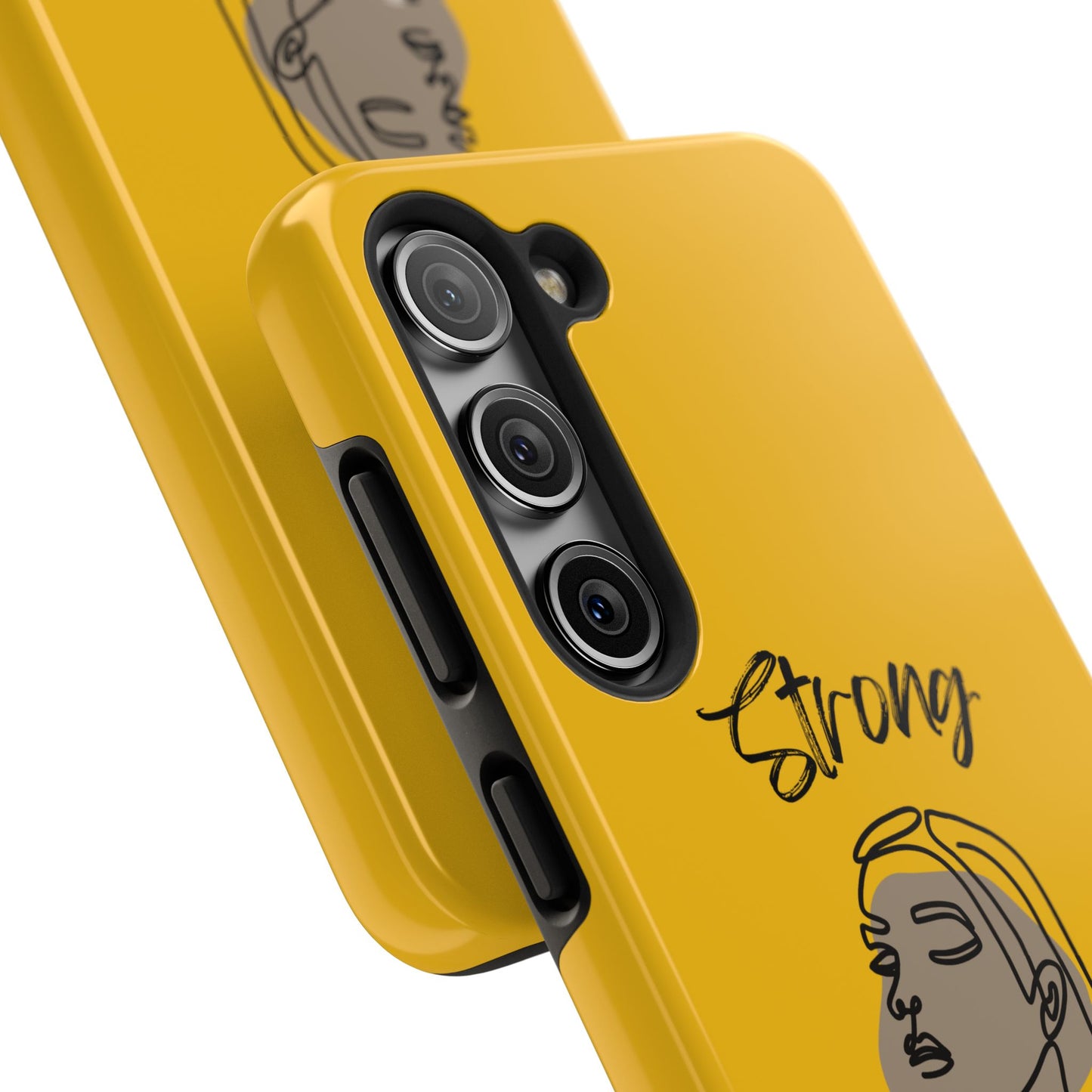 STRONG MOMMA Samsung Galaxy Tough Phone Cases (BL) Yellow