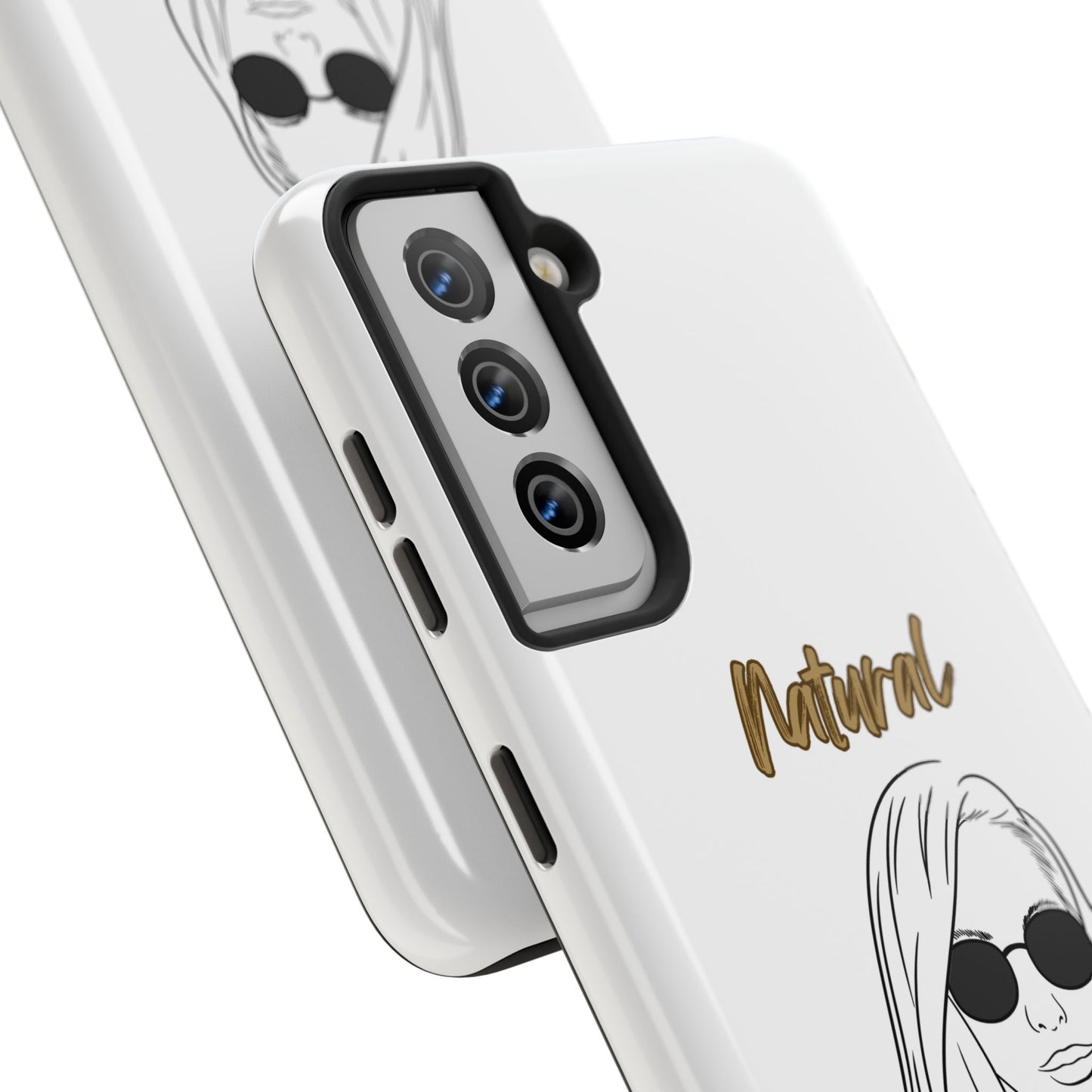 Natural Woman Shades (BL)Tough Phone Cases WHITE