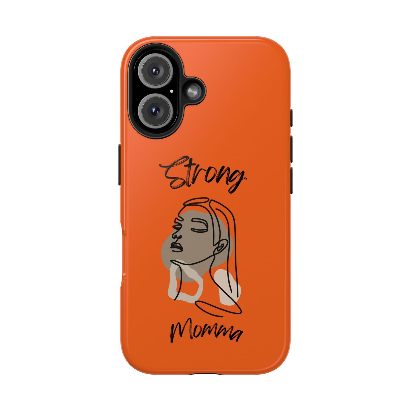 STRONG MOMMA Samsung Galaxy Tough Phone Cases (BL) Orange
