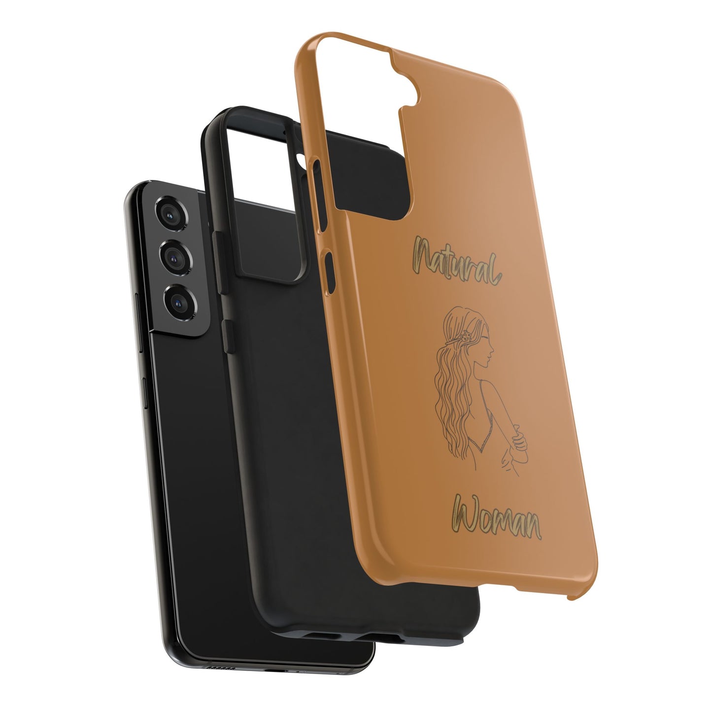 Natural Woman Young Woman (BL)Tough Phone Cases LIGHT BROWN