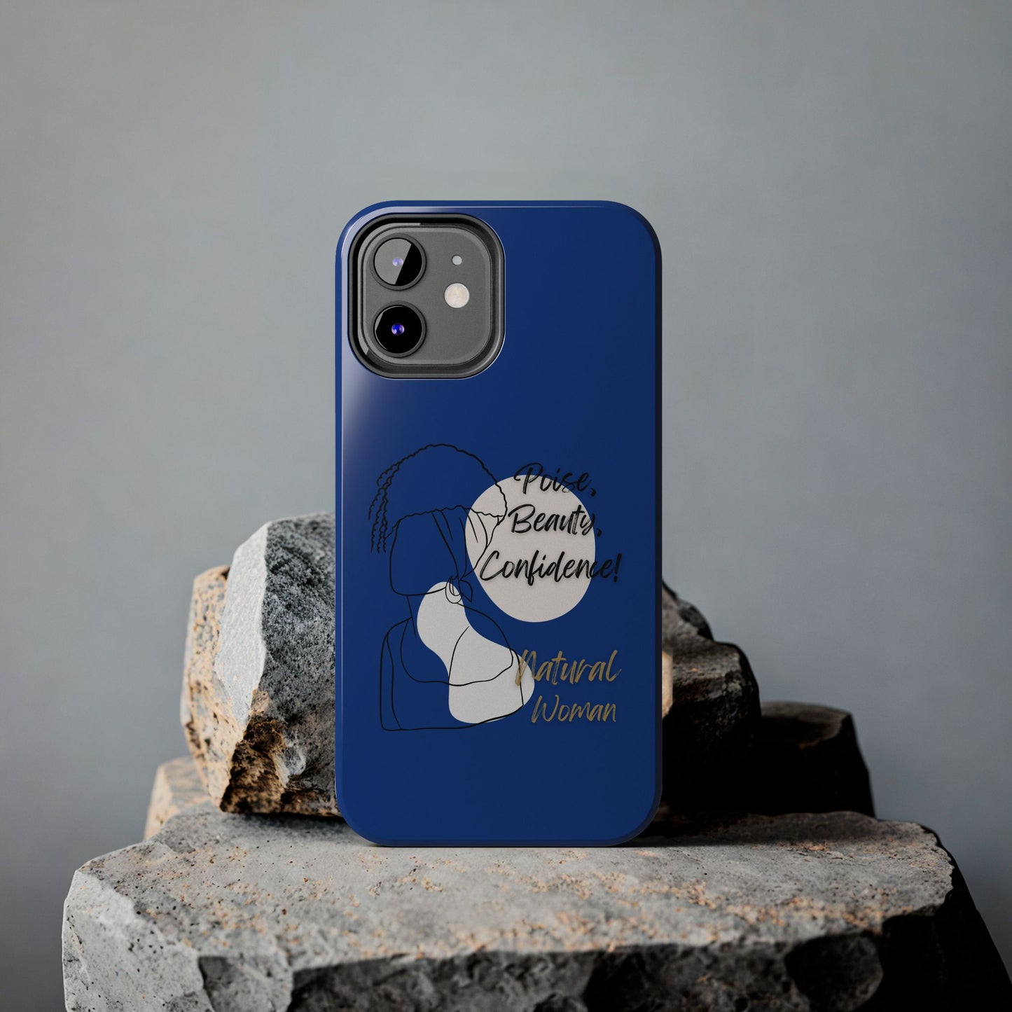 Natural Woman Puff (BL)Tough Phone Cases DARK BLUE