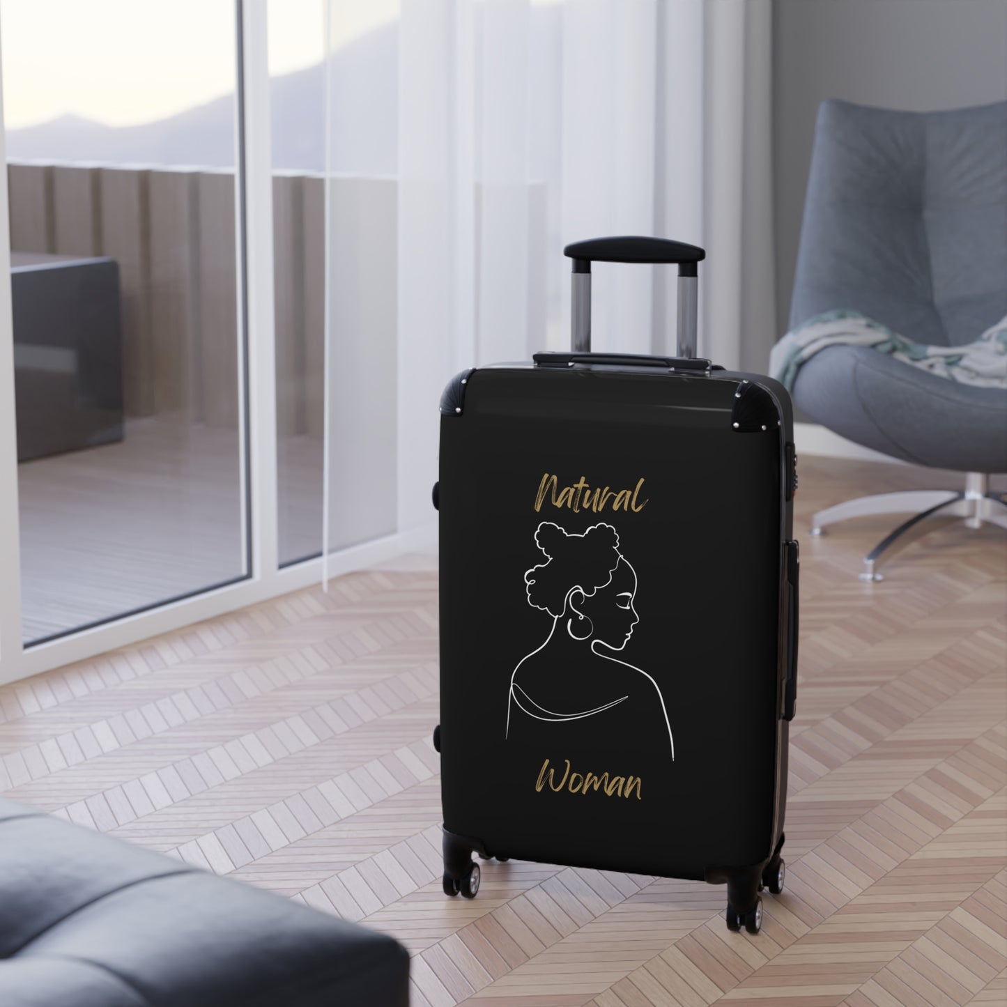 Natural Woman Twists (WL) Suitcase BLACK