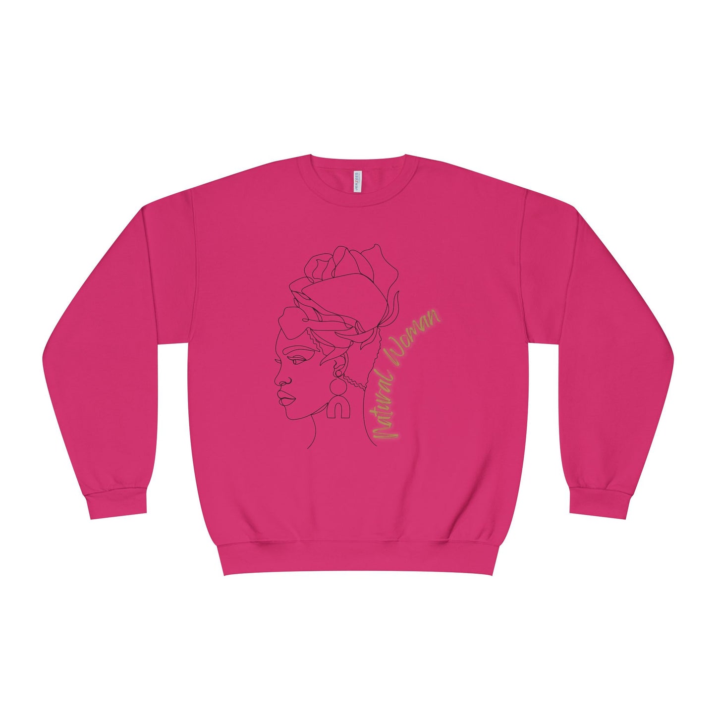 Natural Woman Flower Wrap (BL) Crewneck Sweatshirt