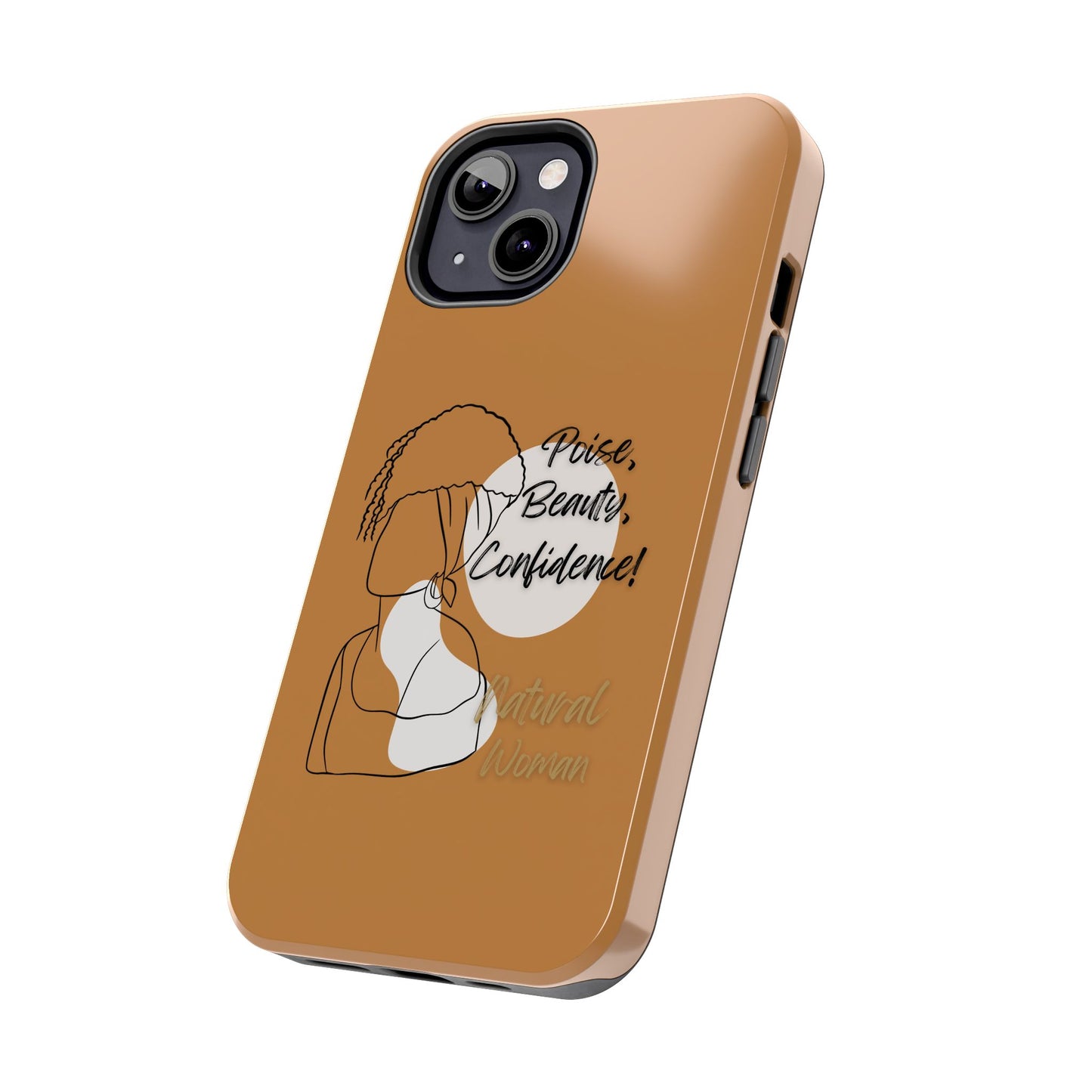 Natural woman Puff (BL)Tough Phone Cases LIGHT BROWN
