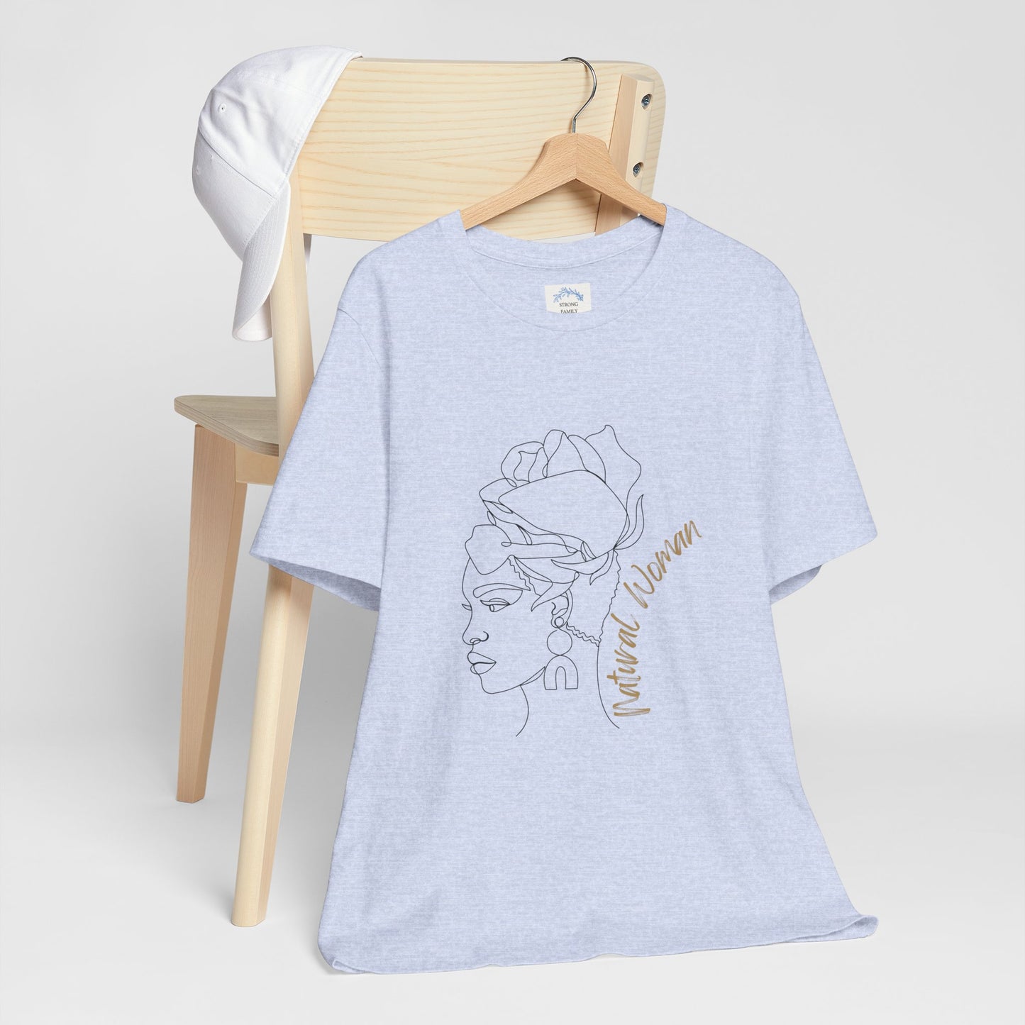 Natural Woman Flower Wrap (BL) Short Sleeve T-Shirt