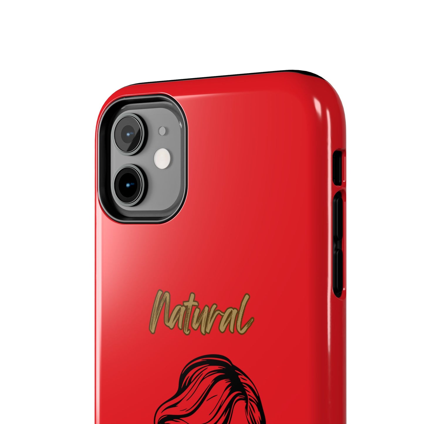 Natural Woman Long Curl (BL)Tough Phone Cases RED