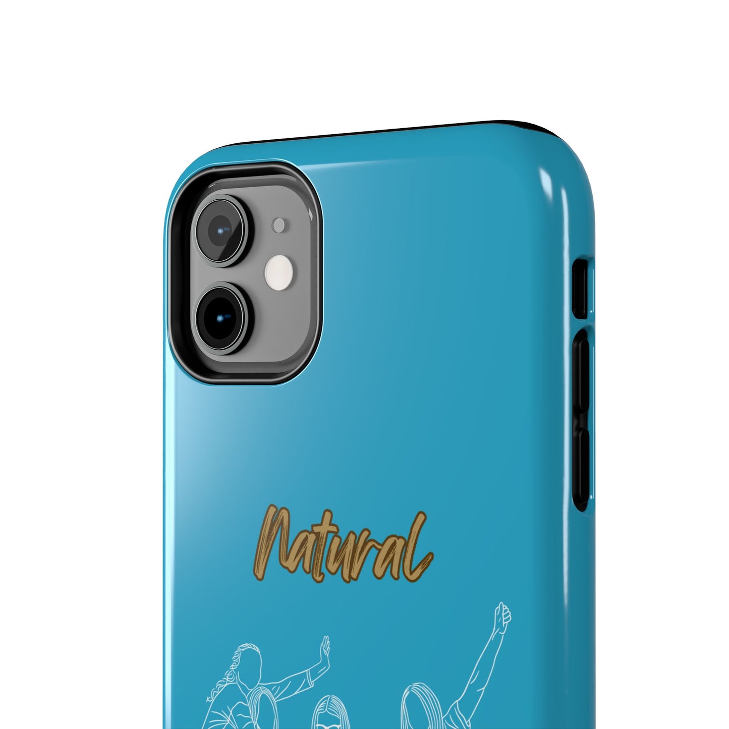 Natural Woman Piggy Back (WL)Tough Phone Cases TURQUOISE
