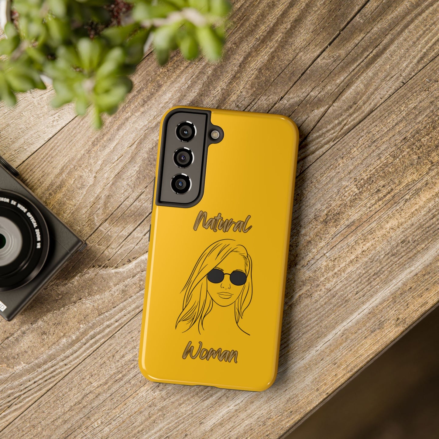 Natural Woman Shades (BL)Tough Phone Cases YELLOW
