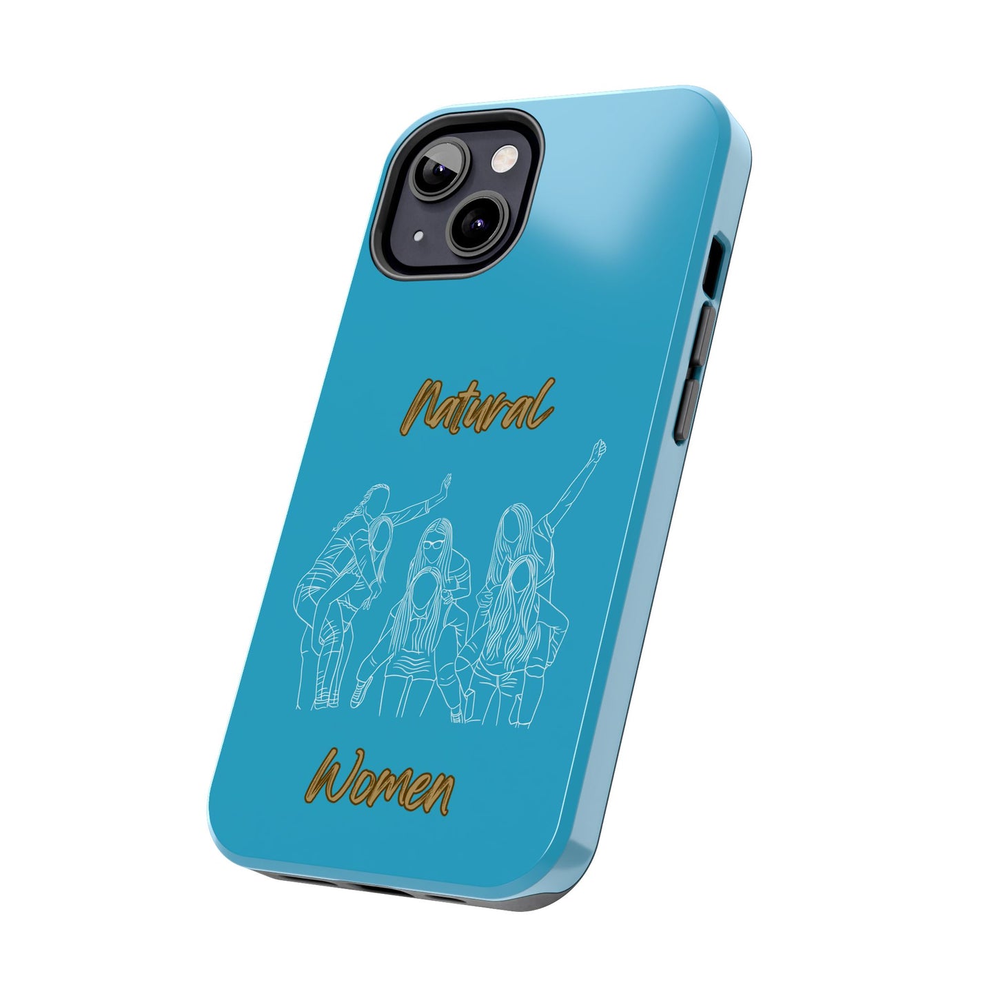 Natural Woman Piggy Back (WL)Tough Phone Cases TURQUOISE