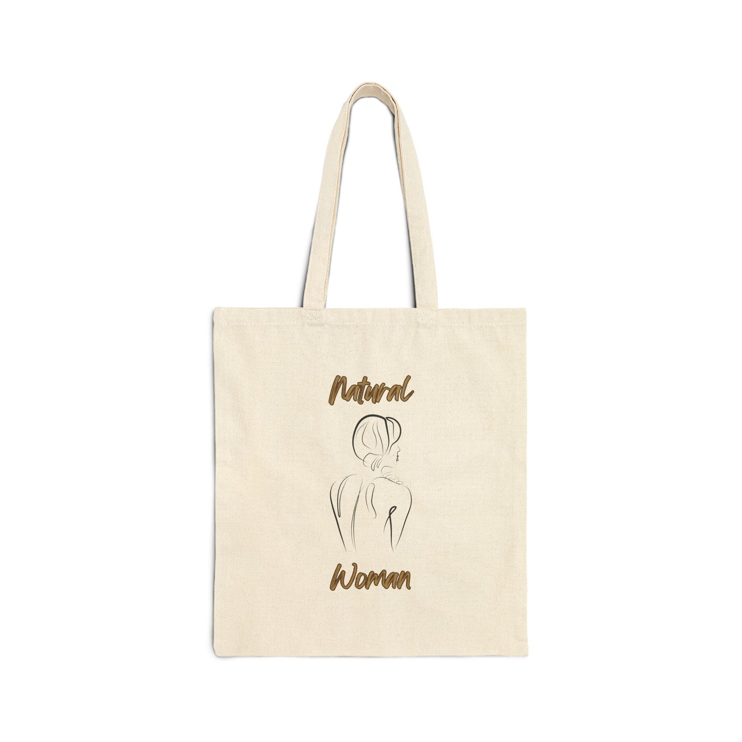 Natural Woman Back (BL) Canvas Tote Bag