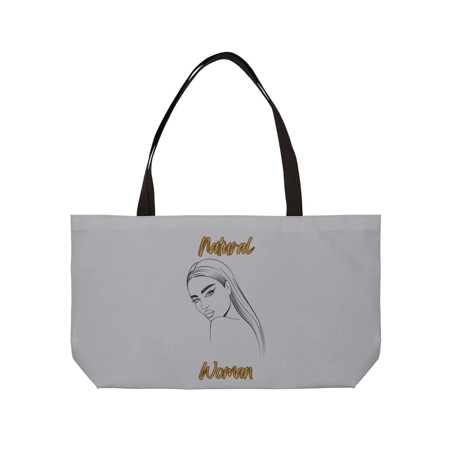 Natural Woman The Stare (BL) Weekender Tote Bag LIGHT GREY