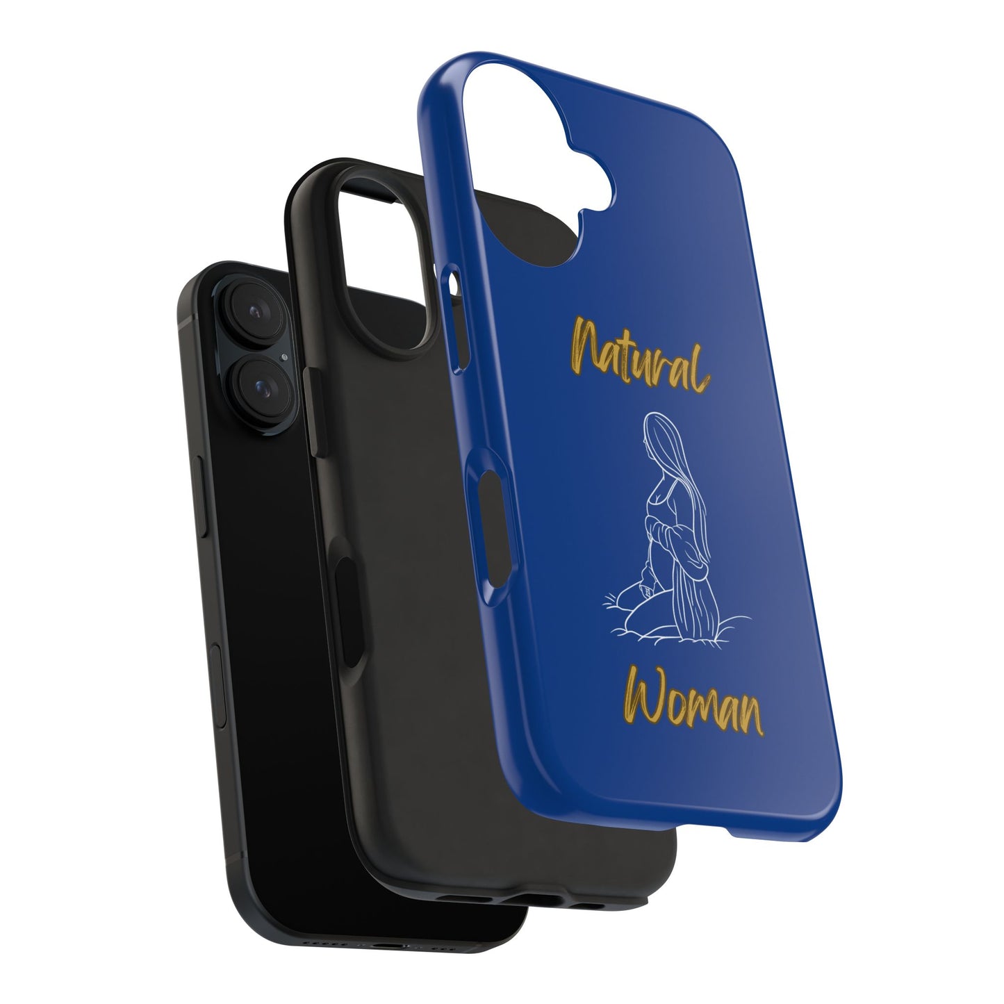 Natural Woman Expecting (WL)Tough Phone Cases DARK BLUE