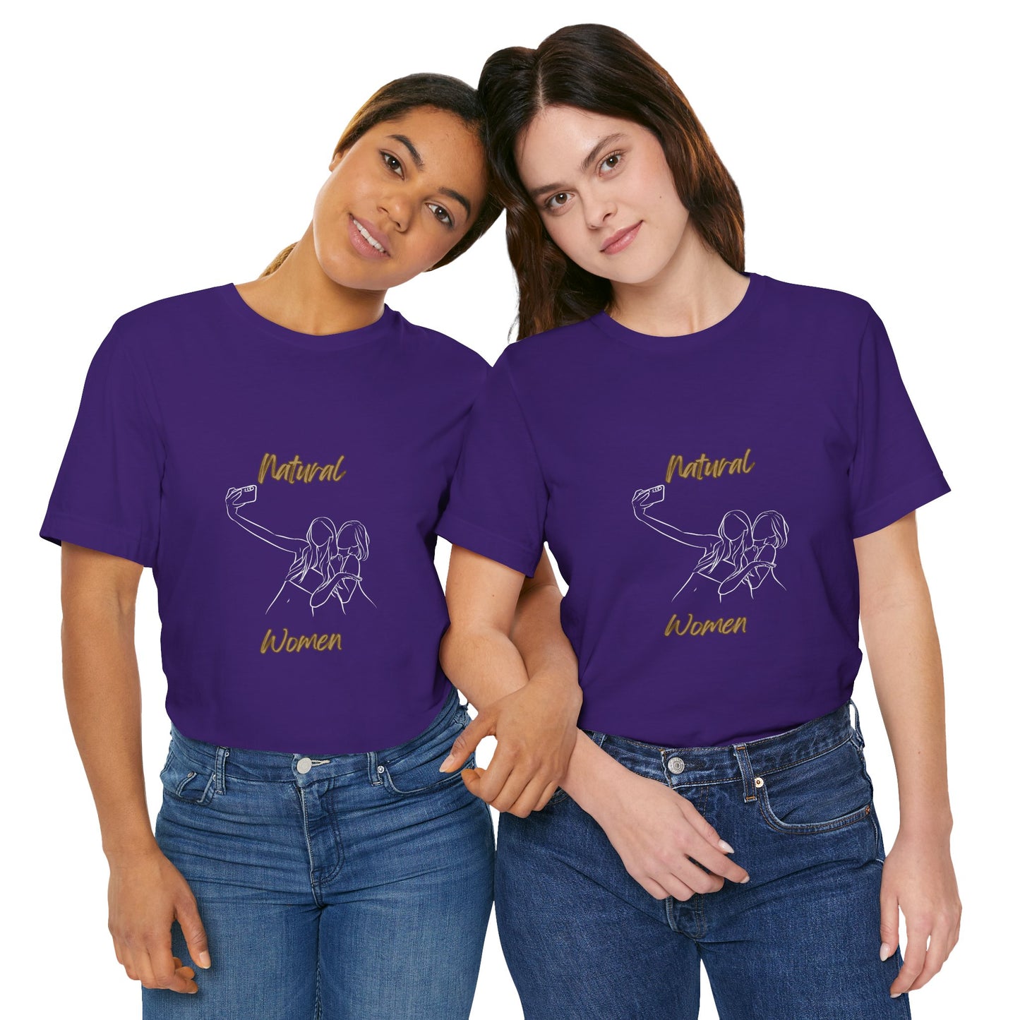 Natural Women Friends Selfie (WL) Short Sleeve T-Shirt