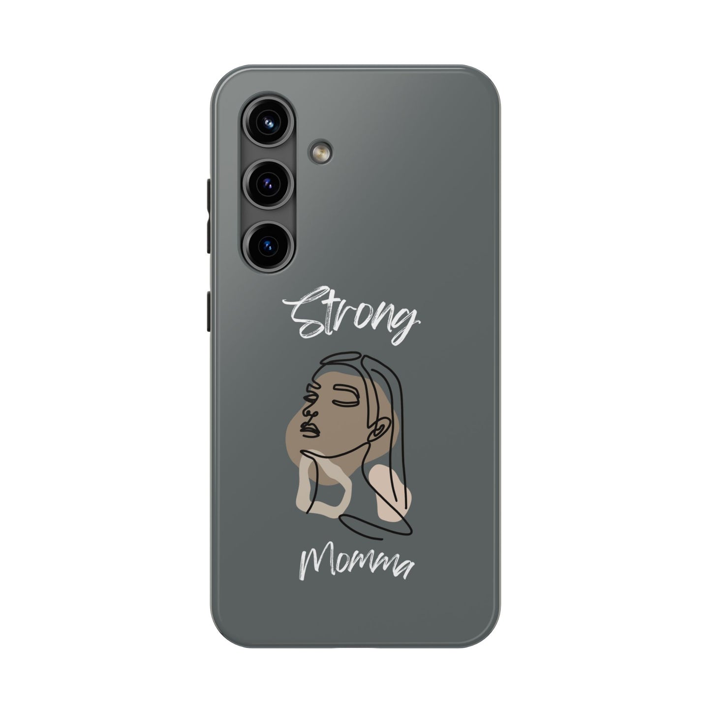 Strong Momma (WL) Tough Phone Cases DARK GREY