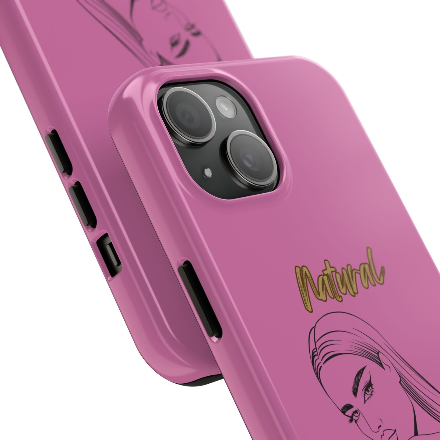 Natural Woman The Stare (BL)Tough Phone Cases LIGHT PINK