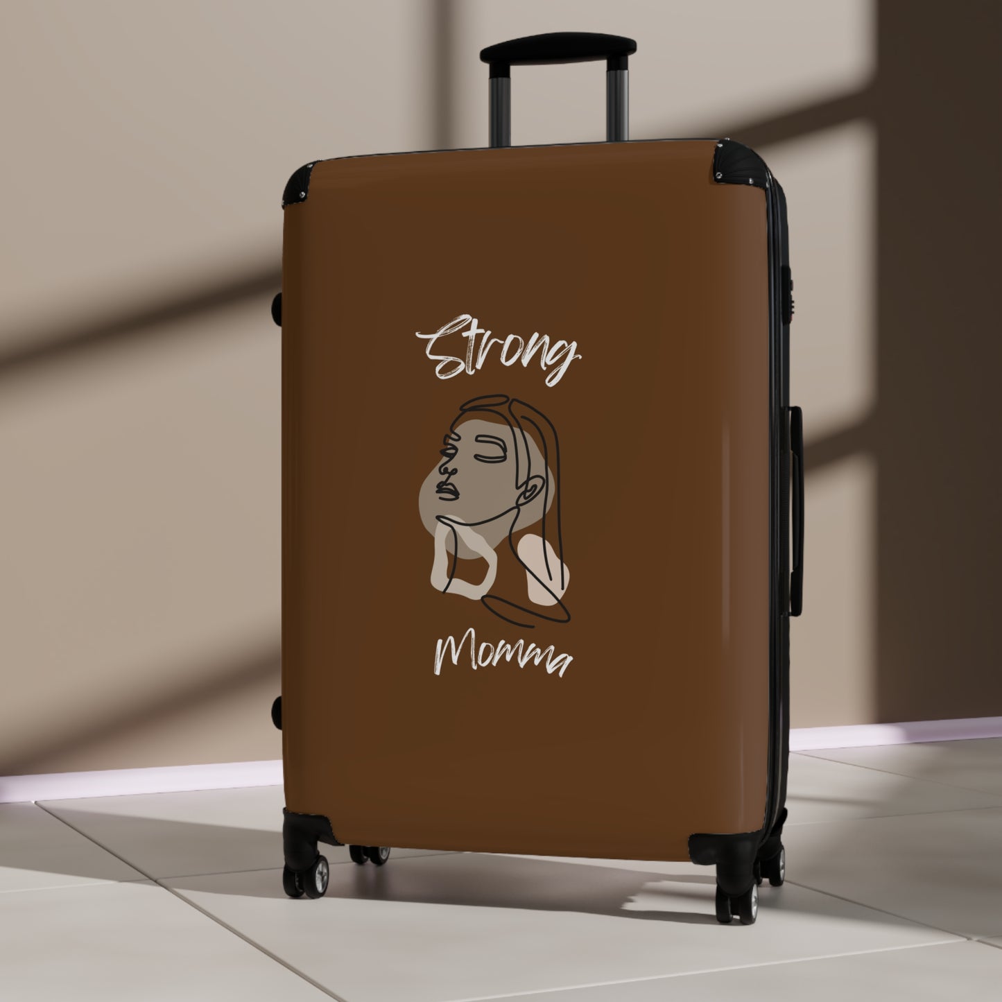 Strong Momma (WL) Luggage Bags BROWN
