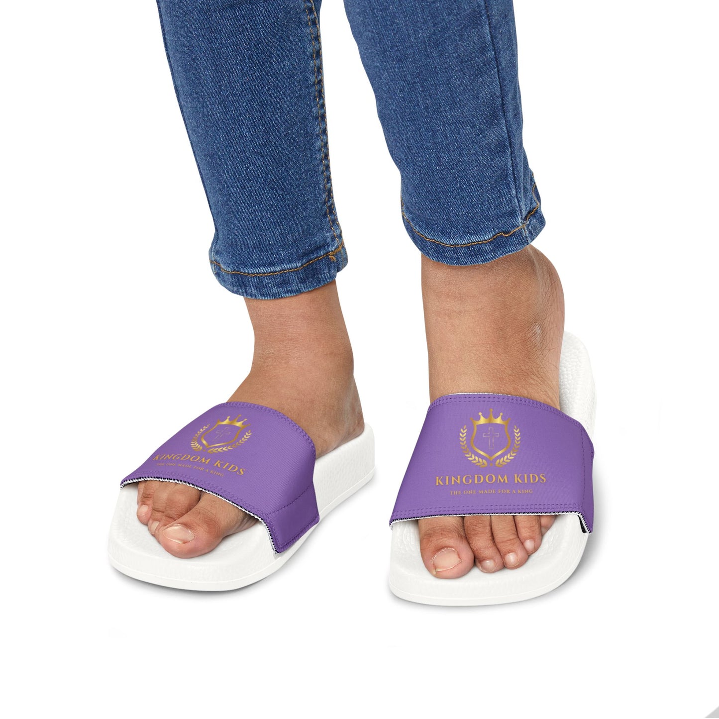 Kingdom Kids Youth Removable-Strap Sandals (Light Purple)