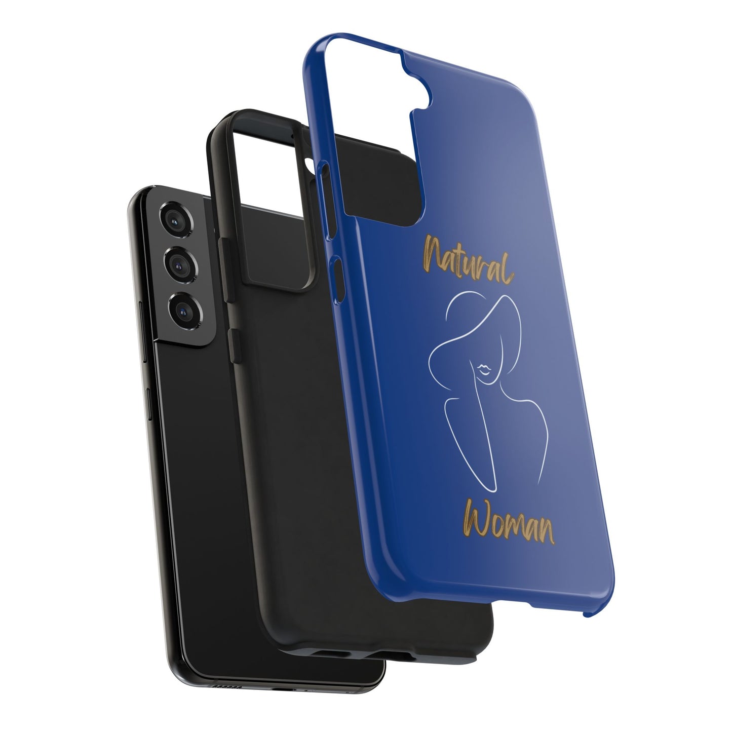 Natural Woman Sun Hat (WL) Tough Phone Cases DARK BLUE