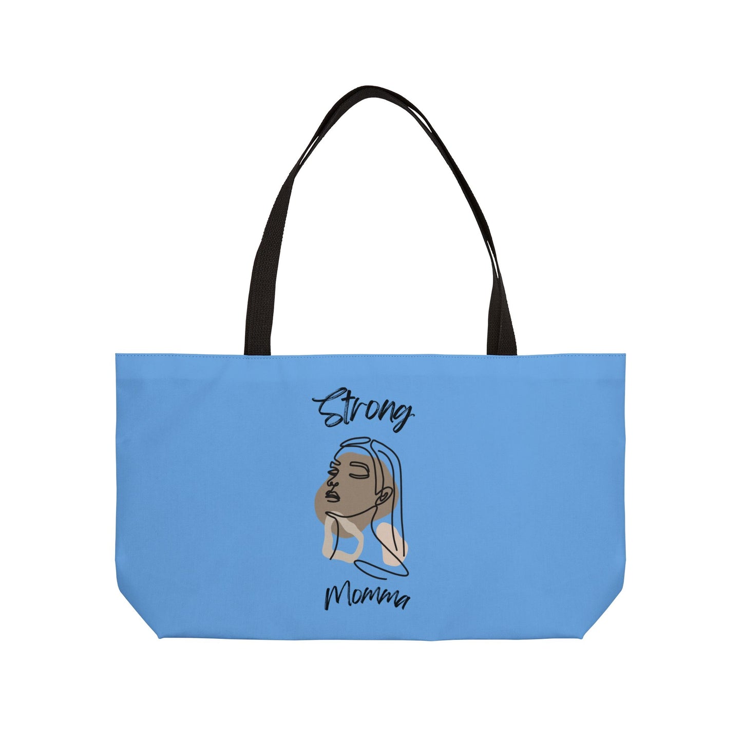 Strong Momma (BL) Weekender Tote Bag LIGHT BLUE