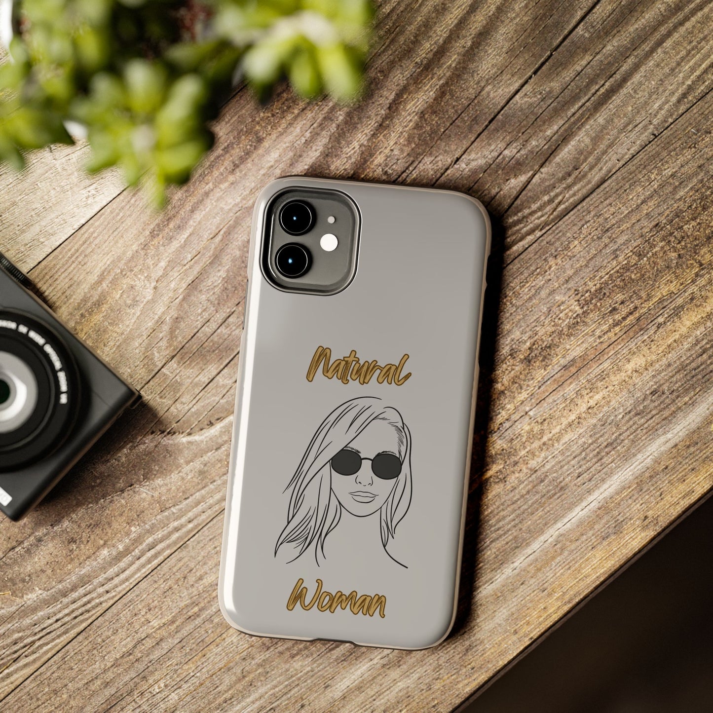 Natural Woman Shades (BL)Tough Phone Cases LIGHT GREY