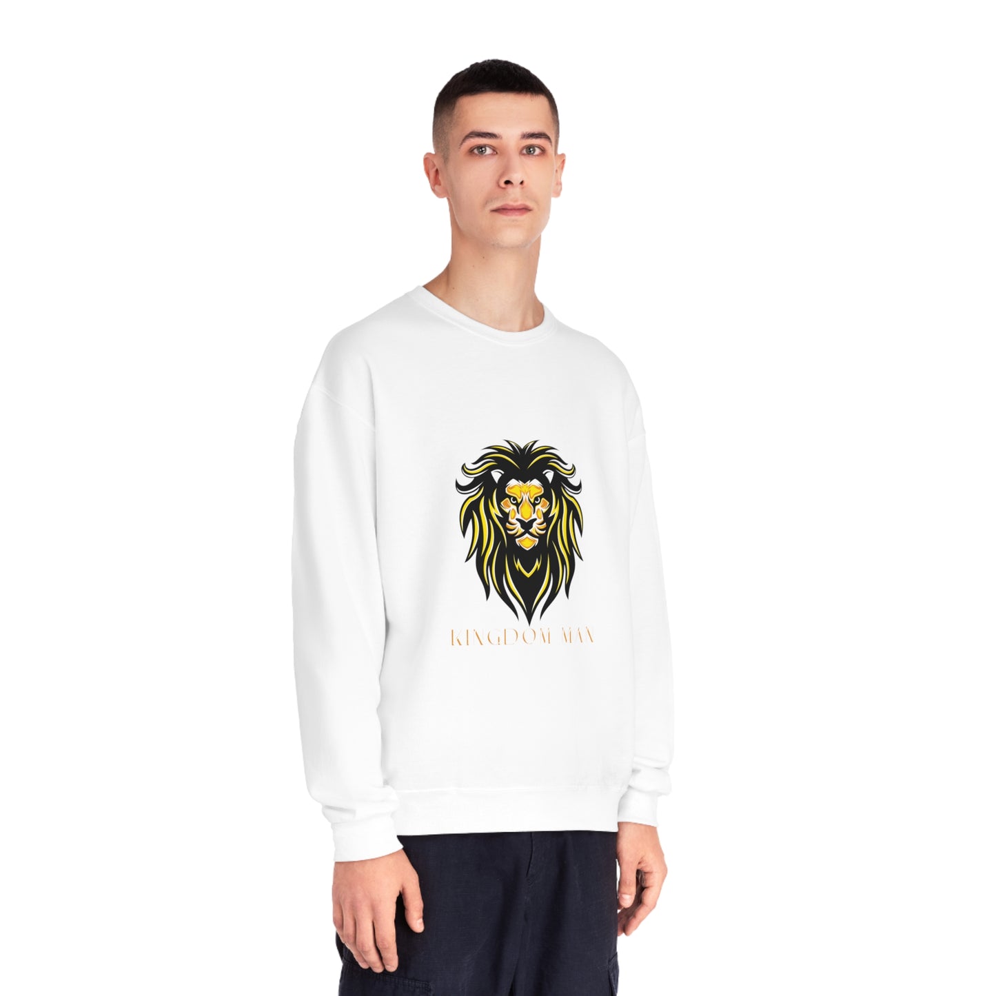 Kingdom Man (White/Gold) Crewneck Sweatshirt