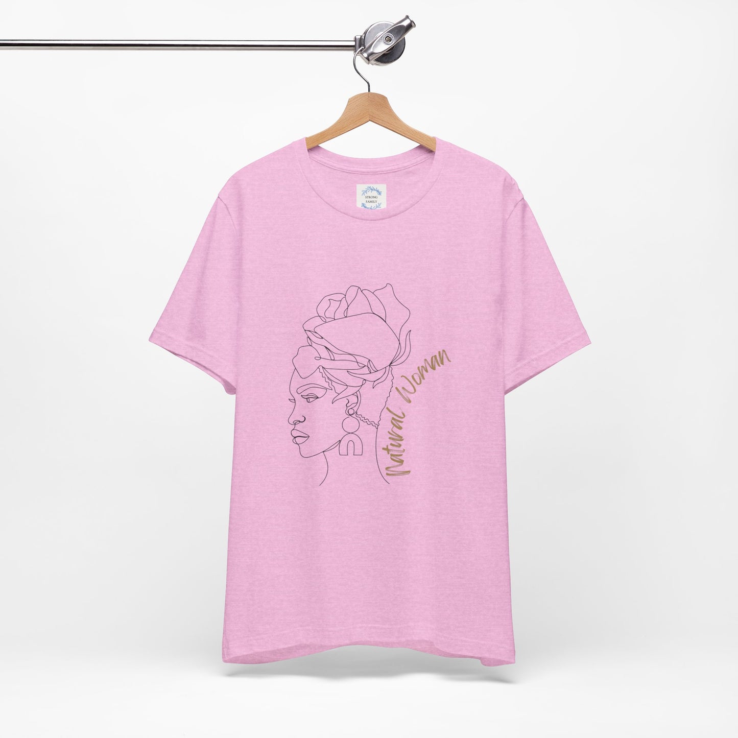 Natural Woman Flower Wrap (BL) Short Sleeve T-Shirt