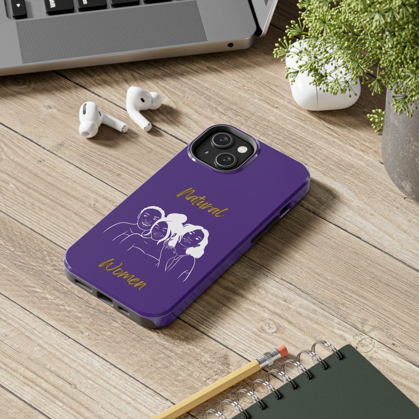 Natural Women Laughing Friends (WL)Tough Phone Cases PURPLE