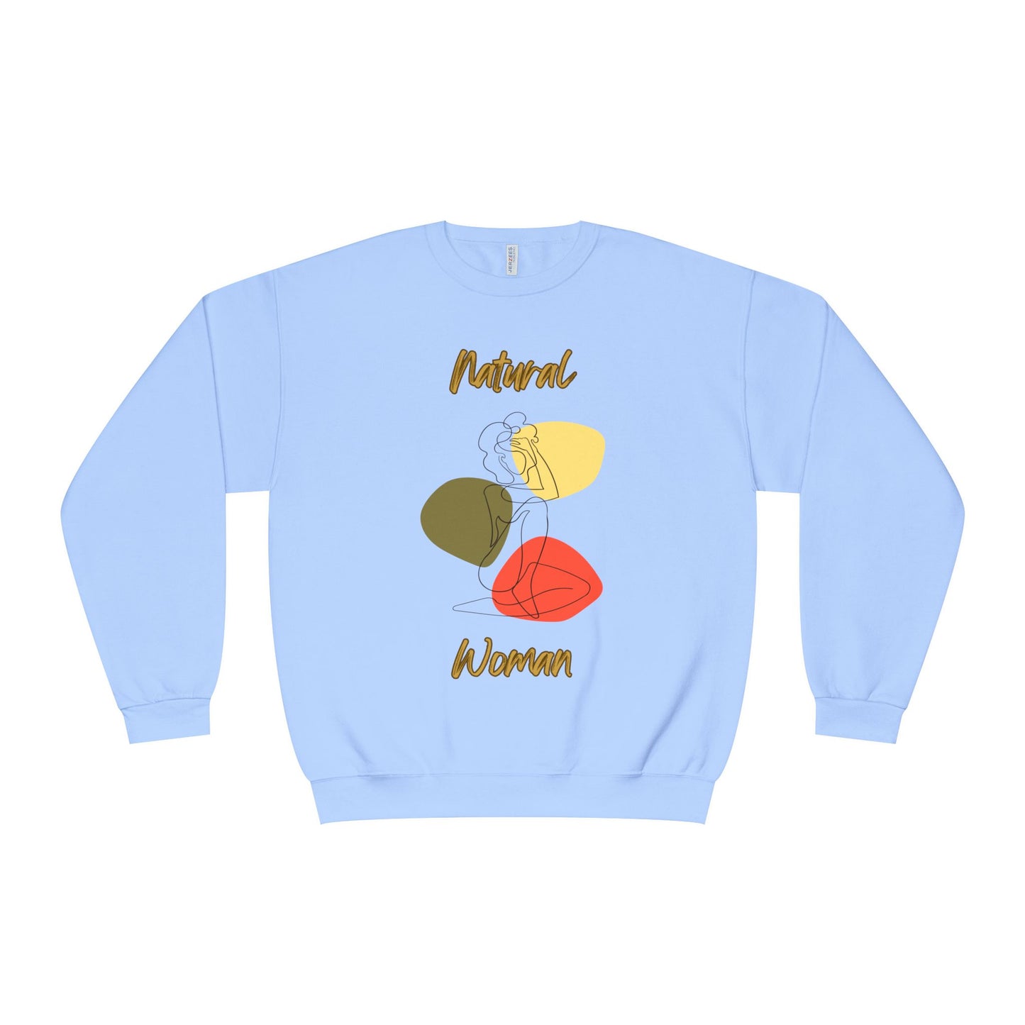 Natural Woman Colorful Pose (BL) Crewneck Sweatshirt